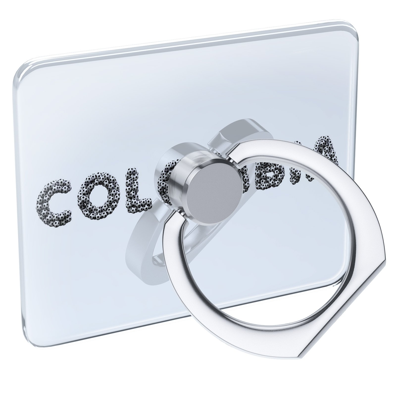 Cell Phone Ring Holder Collapsible Grip & Stand - Colombia Soccer/Futbol Balls Design - Perfect for Fans, Travel, and Hands-Free Viewing