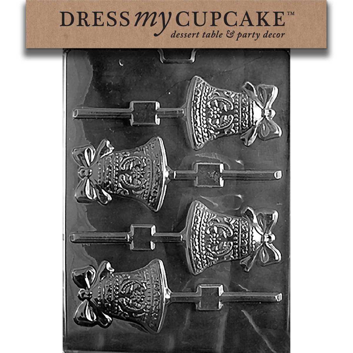 Premium Chocolate Candy Mold Set of 6 - Cupcake & Bell Lollipop Molds for Baking, Candy Making, Party Treats - Perfect for DIY Desserts, Birthday Parties & Holiday Gifts