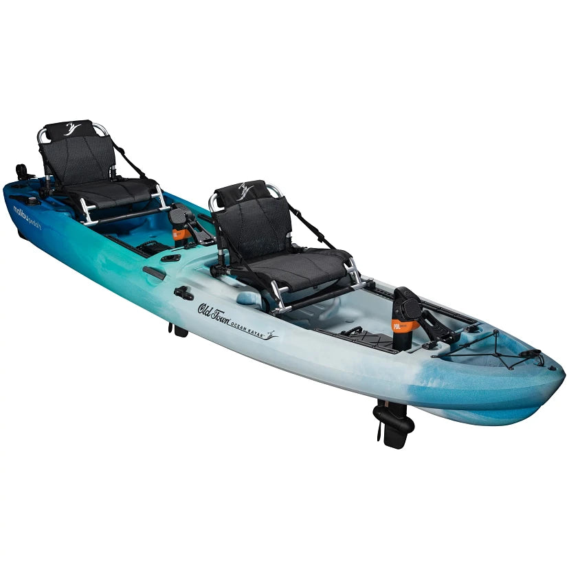 Ocean Kayak Malibu Pedal T - Pedal Drive Tandem Kayak for Fishing & Recreation | Stable & Comfortable 2-Person Kayak Rental for Lakes, Rivers & Coastal Waters