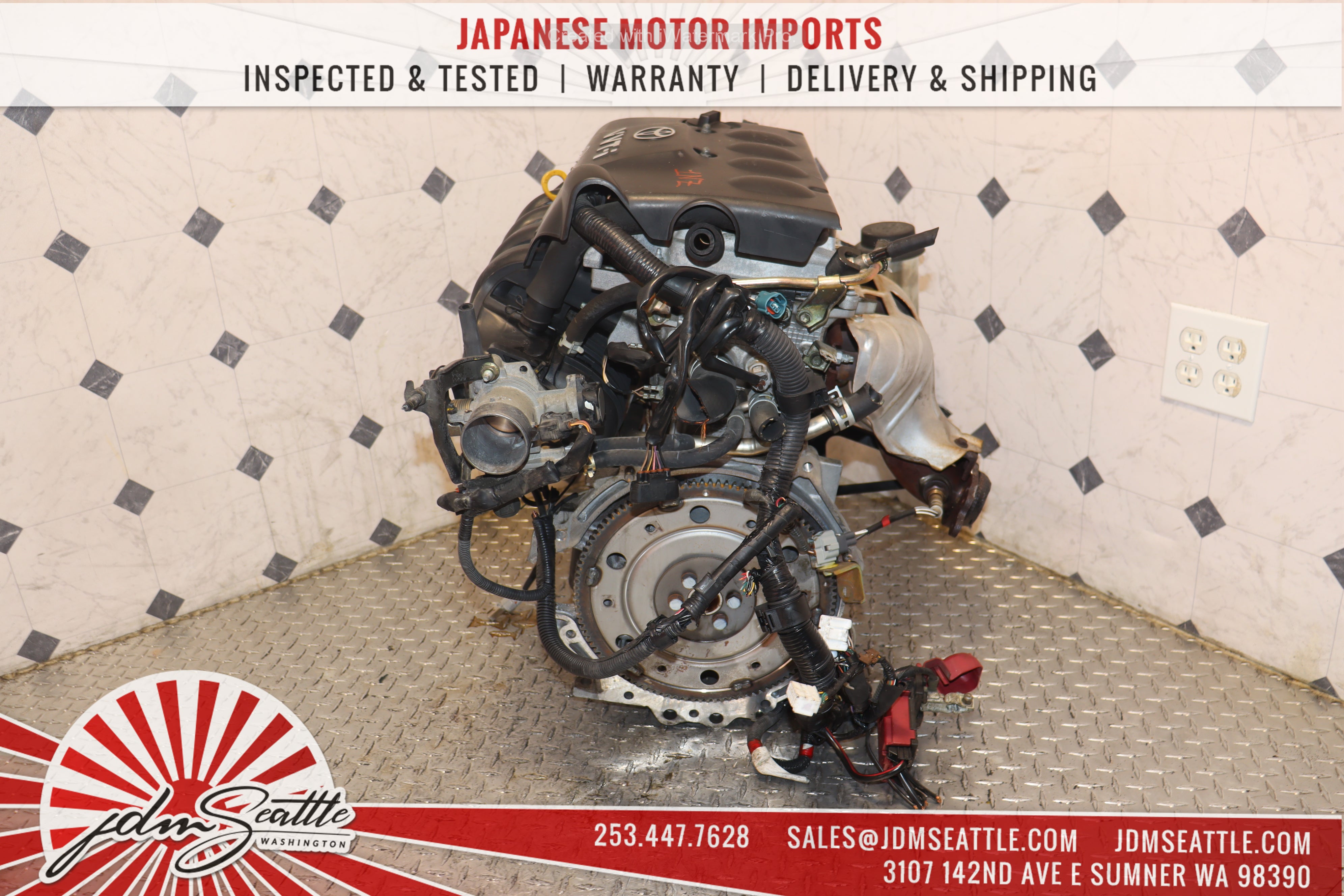 JDM 1NZ-FE 1.5L VVTI 4-Cylinder Engine for 2004-2006 Scion xB/xA, 2000-2005 Toyota Echo, 2005-2019 Yaris - High Performance Replacement Engine for Smooth Driving & Daily Commute