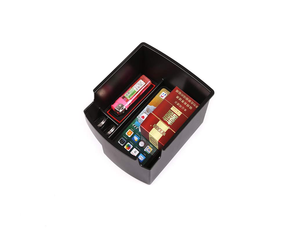 Hyundai Kona Car Center Console Organizer Tray - Custom Fit Armrest Storage Box with Dividers | Perfect for Phone, Keys & Small Items Organization | Ideal for Road Trips & Daily Commutes