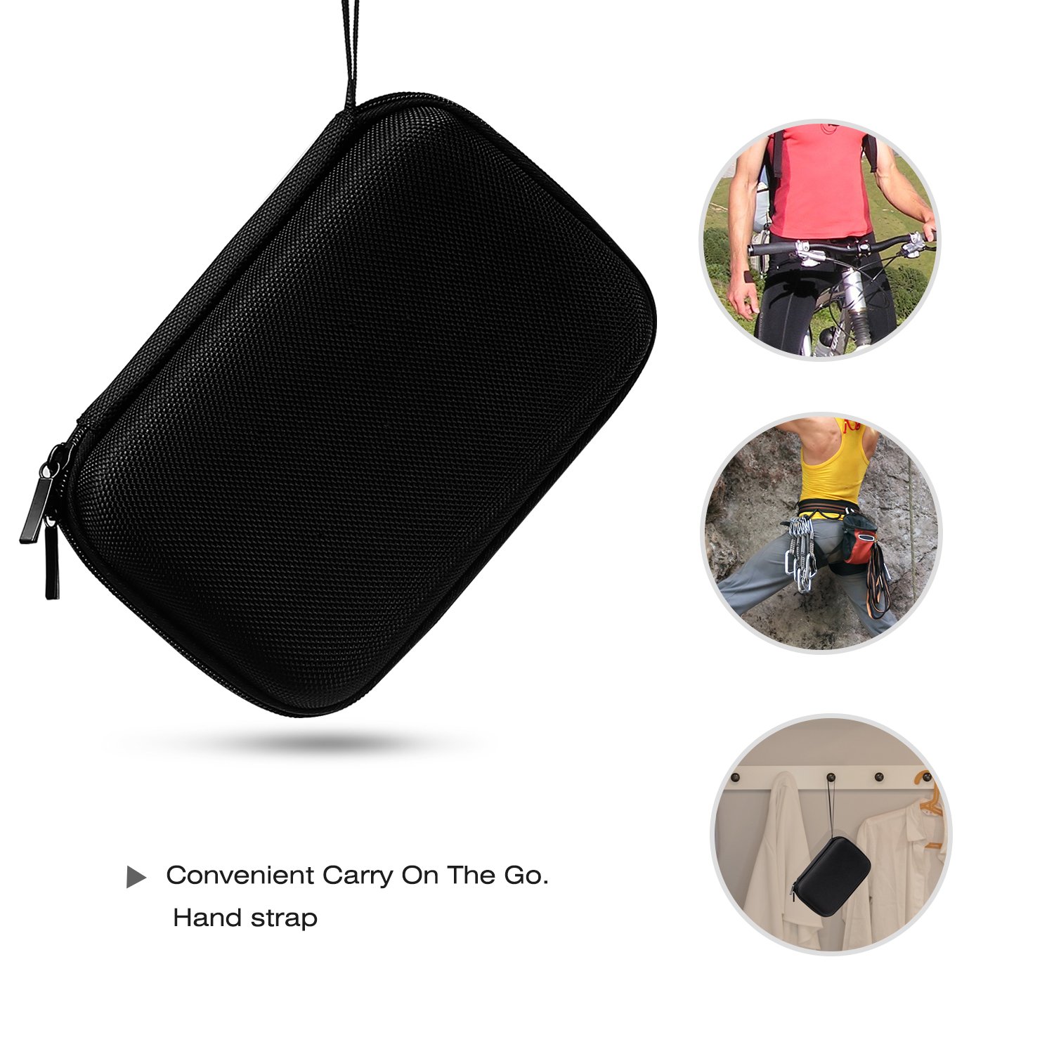 MoKo 5-Inch GPS Carrying Case - Hard Shell Protective Pouch for Garmin/TomTom/Magellan GPS Navigators (5