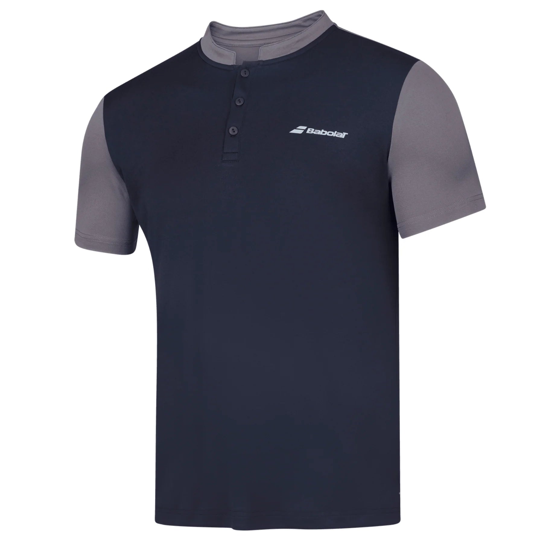 Babolat Play Polo Men's Tennis Shirt - Moisture Wicking Performance Tee for Men in Black/Black | Perfect for Tennis, Golf & Casual Wear
