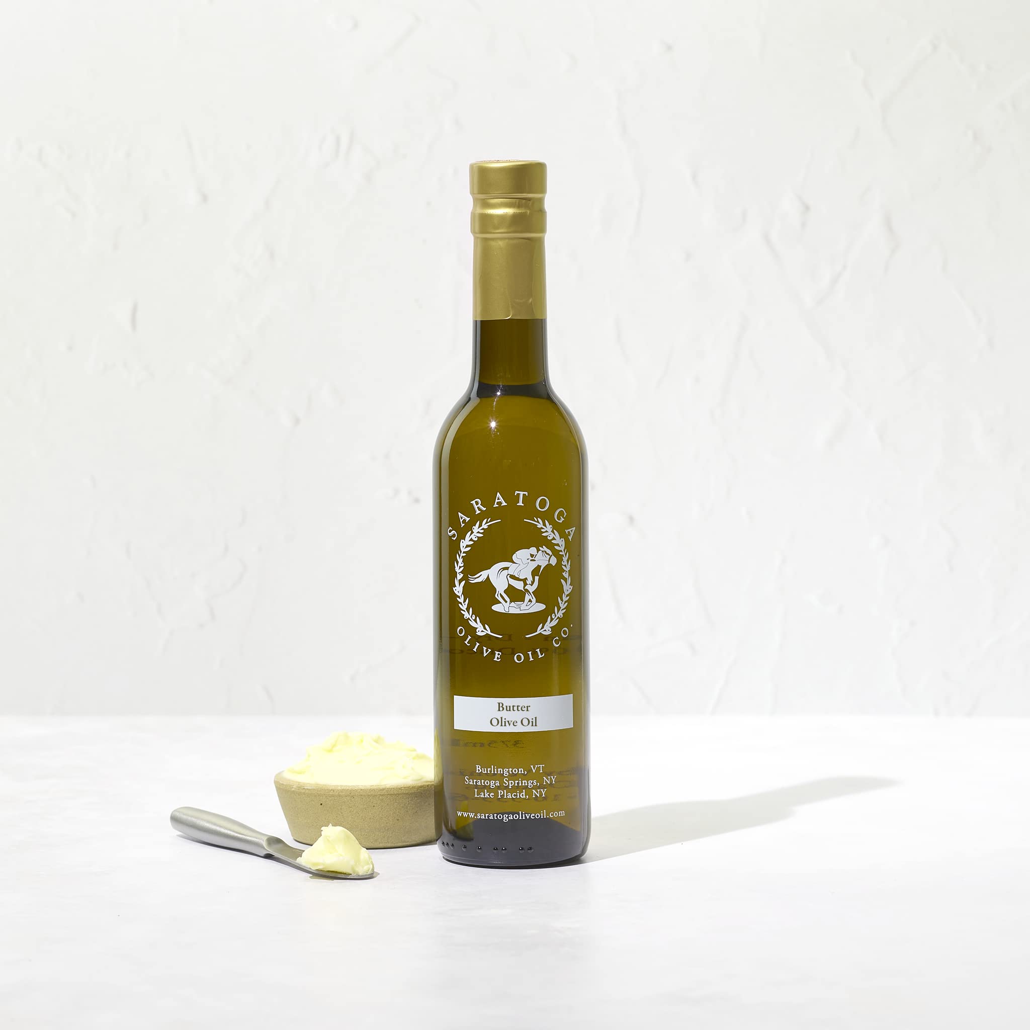 Saratoga Olive Oil Company Butter Olive Oil 200ml (6.8oz) - Premium Cooking Oil for Baking, Sauteing & Drizzling - Perfect for Gourmet Recipes & Healthy Meals