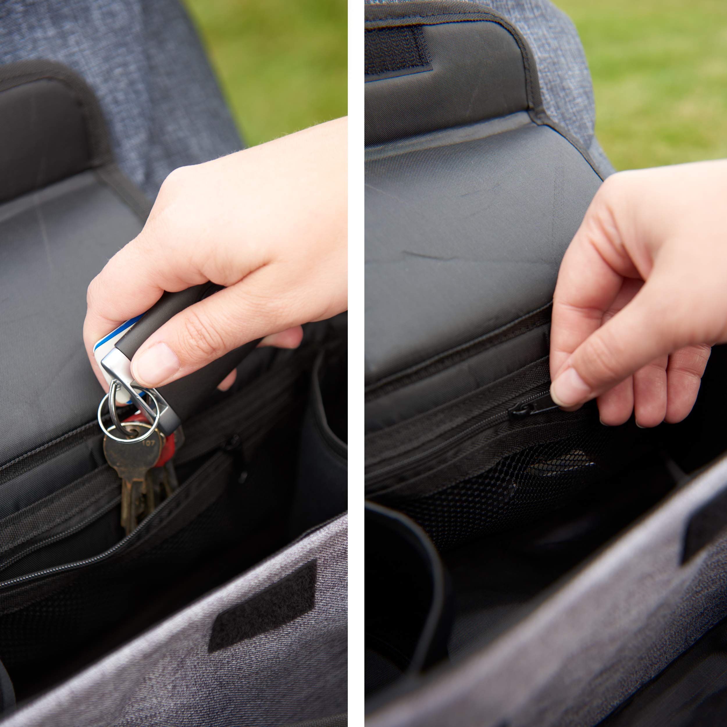 Evenflo Universal Stroller Organizer with Cup Holders & Storage Pockets - Perfect for Diaper Bags, Toys & Baby Essentials - Ideal for Shopping, Travel & Daily Walks