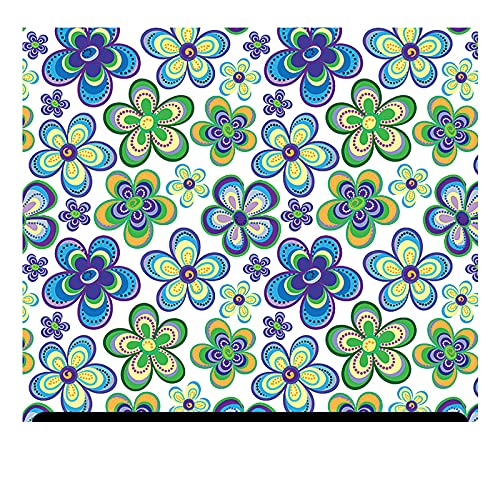 Blue Retro Floral