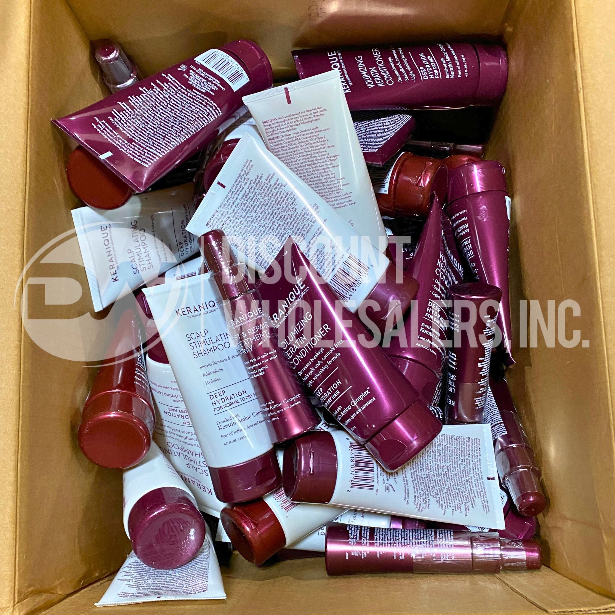 Keranique Hair Care Bundle - Shampoo, Conditioner & Spray Set (50 Pcs) - Salon Quality Products for Daily Hair Care & Styling