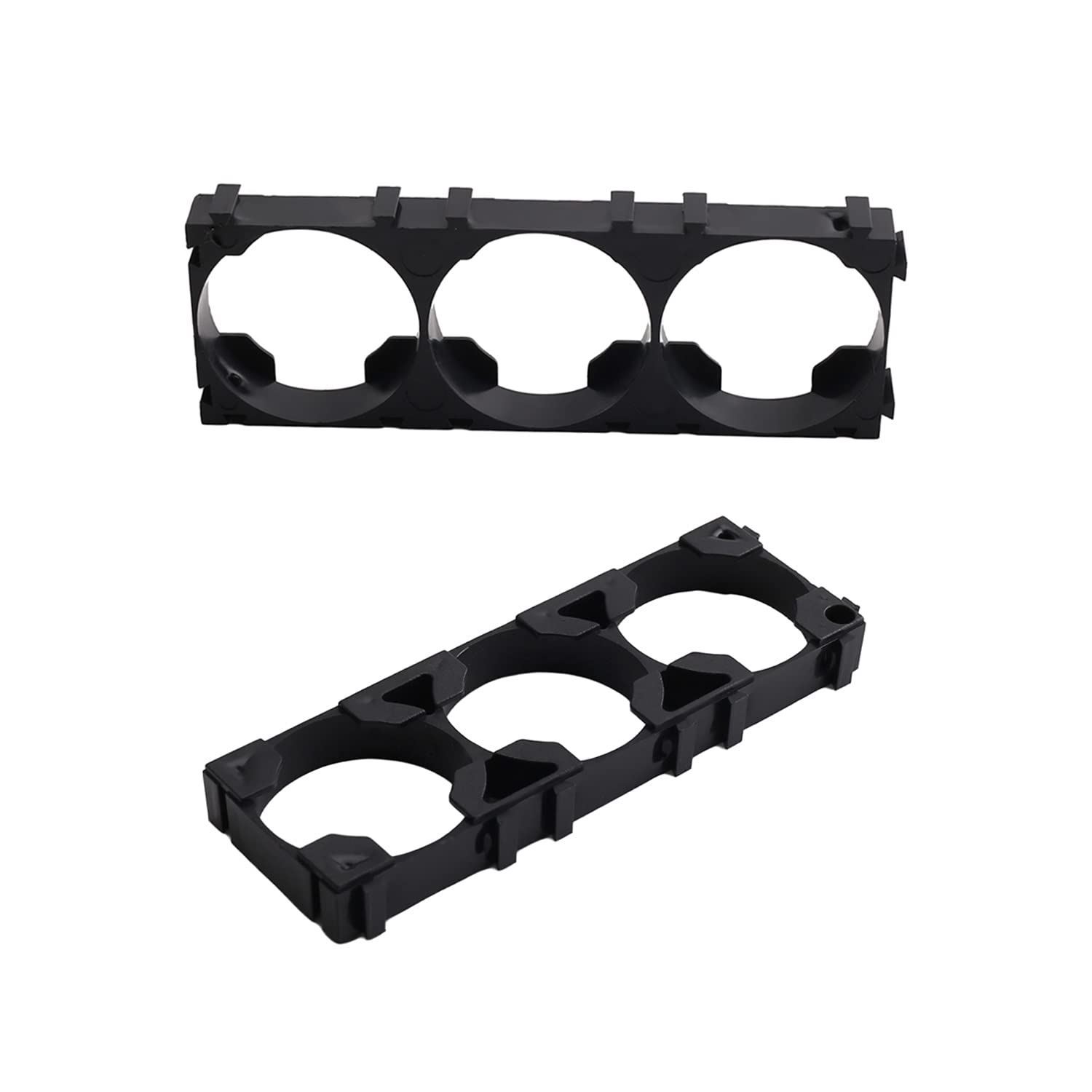 Aicosineg 50 Pcs 26650 Lithium Battery Cell Holder - 3 Cell Safety Spacer & Storage Bracket for DIY Battery Pack, Battery Storage Box & Protection Board - Perfect for Solar Power Systems, Electric Vehicles & Home Energy Storage