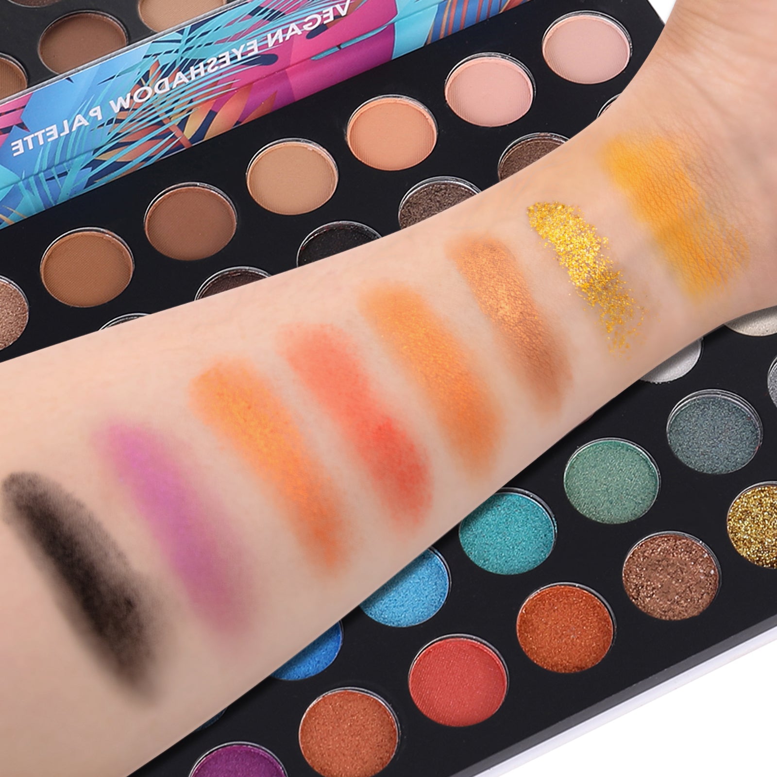 ONLYBETTER Vegan 48 Color Rainbow Eyeshadow Palette - Cruelty Free Matte & Shimmer Makeup Set for Professional & Everyday Use | Perfect for Parties, Weddings & Special Occasions