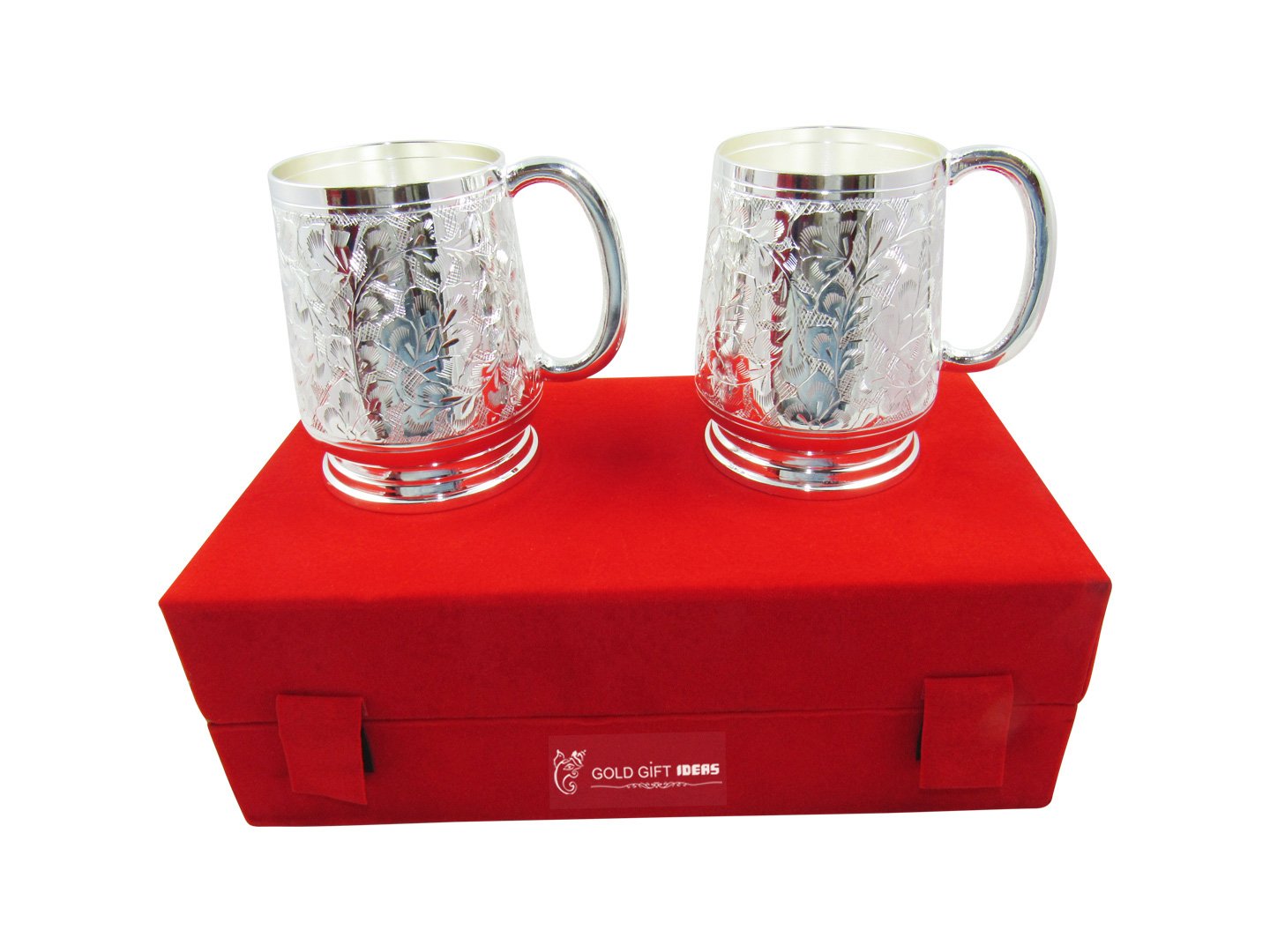 Handcrafted Silver Plated Brass Beer Mug Set - Premium Gift for Beer Lovers, Perfect for Parties, Weddings & Home Bar Decor