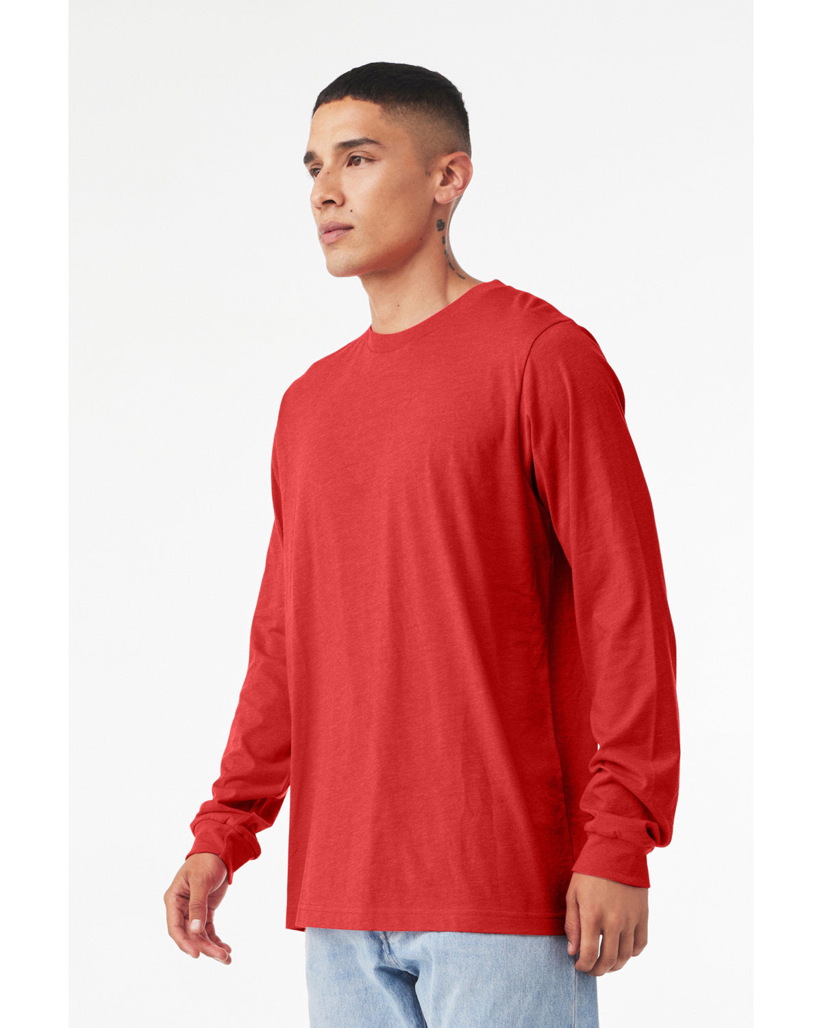 Bella + Canvas 3501CVC Unisex Long Sleeve T-Shirt - Soft CVC Jersey Crew Neck Tee for Men & Women - Perfect for Layering, Workouts, and Everyday Casual Wear