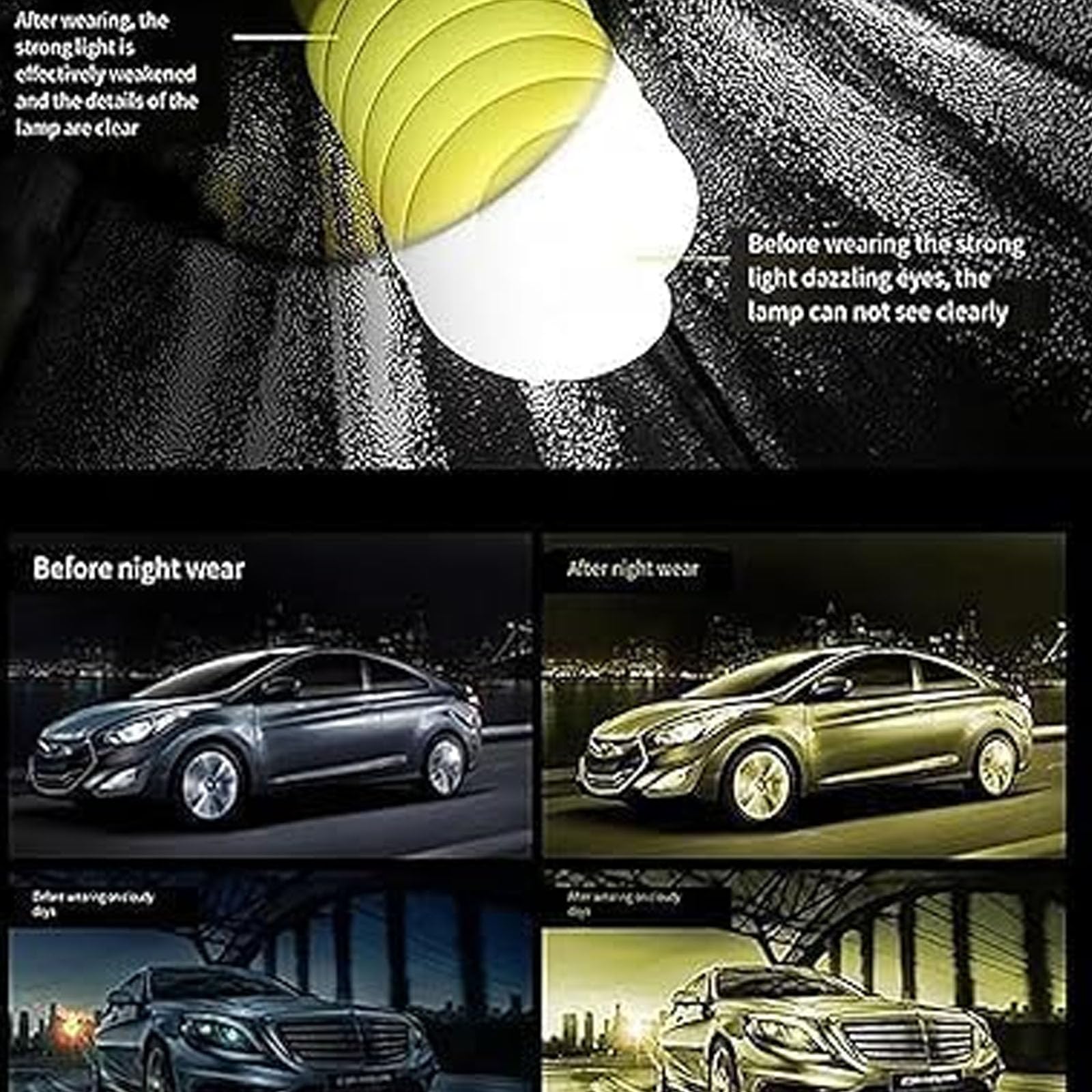 Fanyil Night Vision Glasses for Driving - Men & Women