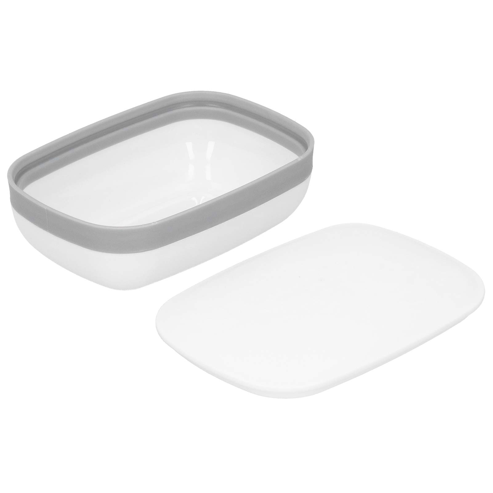 FTVOGUE Portable White Travel Soap Holder Box - Leak Proof Plastic Soap Container with Cover for Shower, Camping & Travel - Compact Soap Dish and Dispenser for Bathroom, Gym, Hotel and Outdoor Adventures