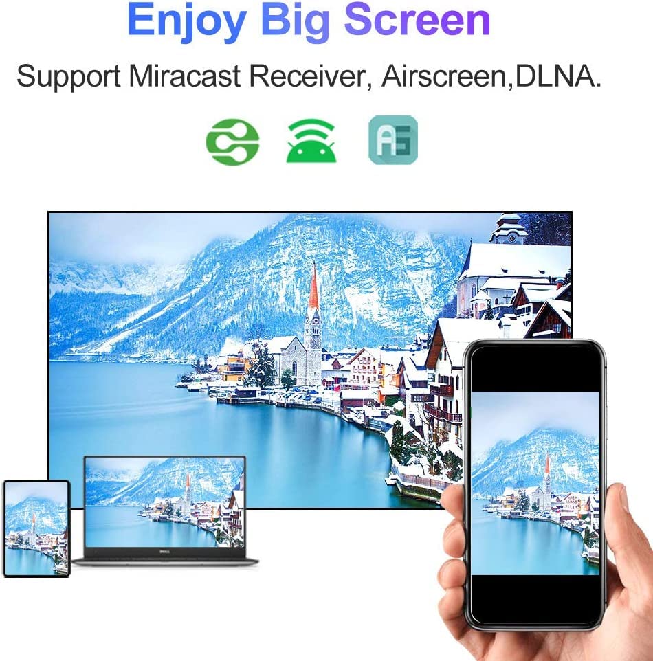 4GB+128GB Android TV Box 9.0 - S905X3 Smart TV Box with 2.4G/5.8G WiFi, Bluetooth 4.1, Ethernet LAN, 3D & 8K Video Support - Perfect for Streaming Netflix, YouTube, and Gaming on Your Smart TV