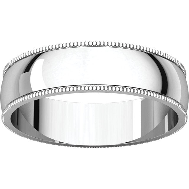 14K Gold 5mm Lightweight Milgrain Wedding Band for Women - Elegant Bridal Ring for Engagement, Anniversary & Everyday Wear