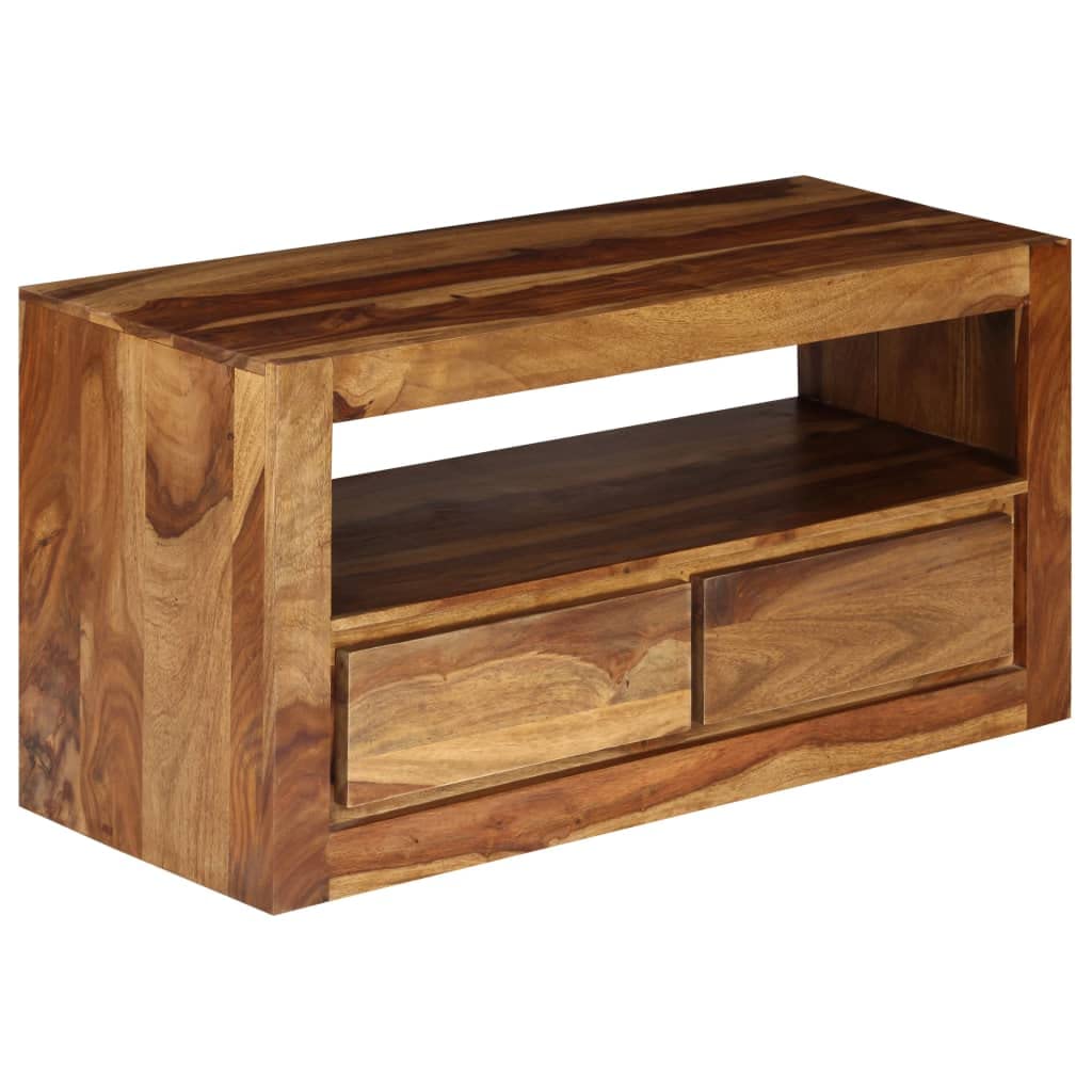 Rustic TV Stand with Storage - 31.5