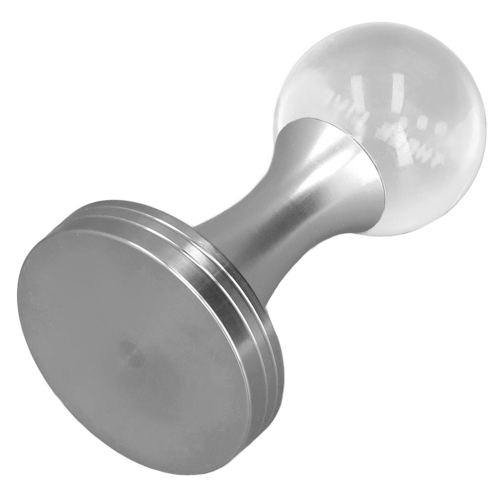 Professional Coffee Tamper - 304 Stainless Steel Base & Crystal Handle for Espresso Machines | Barista Tool for Home & Cafe Use