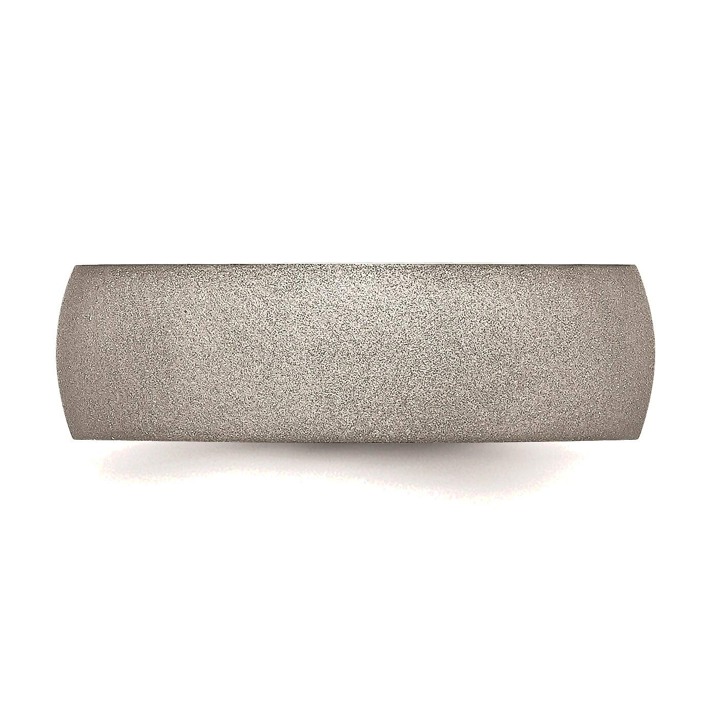 Bonyak Stainless Steel 7mm Stone Finish Band Ring - Size 9 | Durable Wedding Band, Anniversary Gift & Everyday Jewelry for Men & Women