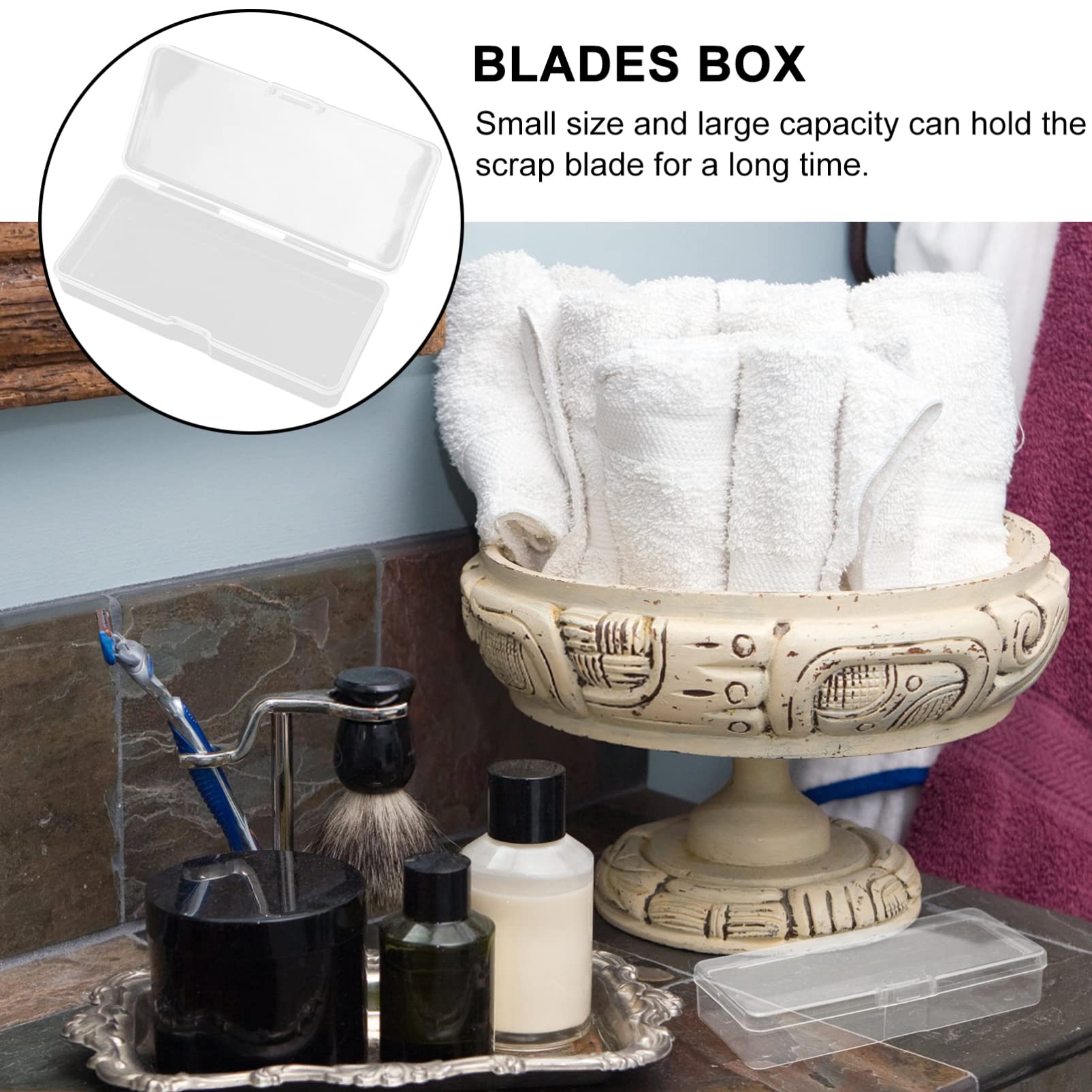 10-Pack Razor Blade Disposal Case - Safe & Secure Blade Holder Container for Used Razors - Perfect for Home, Salon, Barber Shop, and Travel Use