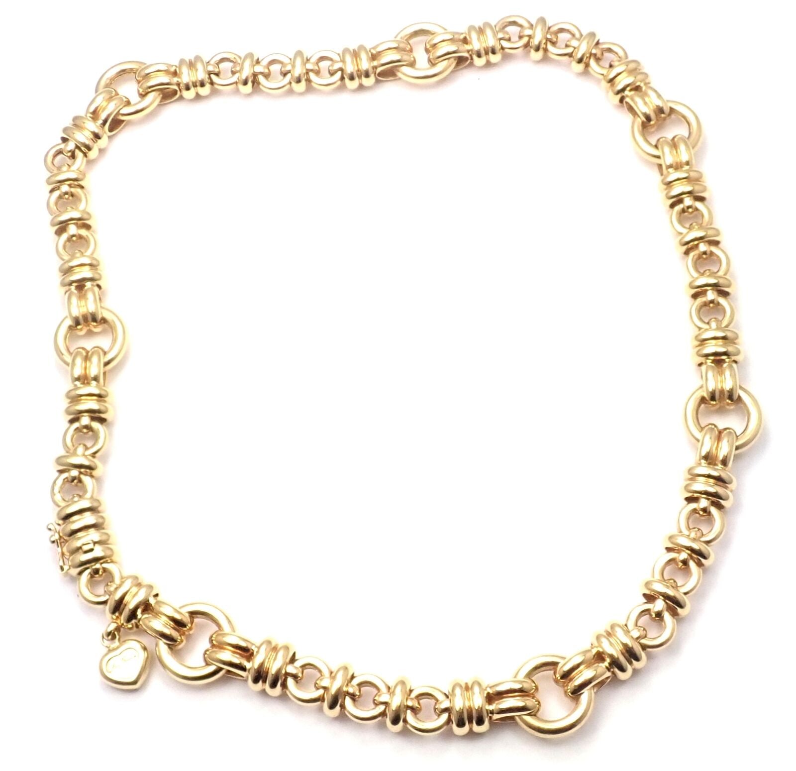 Authentic Chopard Les Chaines 18k Yellow Gold Link Necklace - Luxury Women's Jewelry for Special Occasions & Gifts