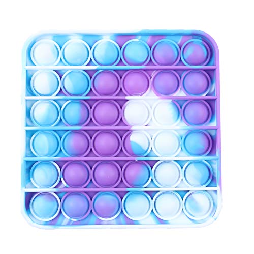Square Tie Dye - Purple White Blue