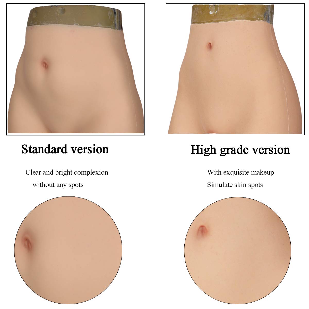 Realistic Silicone Fake Vagina Underwear - Liifun Crossdressing Hip Enhancer Pants for Transgender & Cosplay | Perfect for Roleplay, Costume Parties & Gender Expression