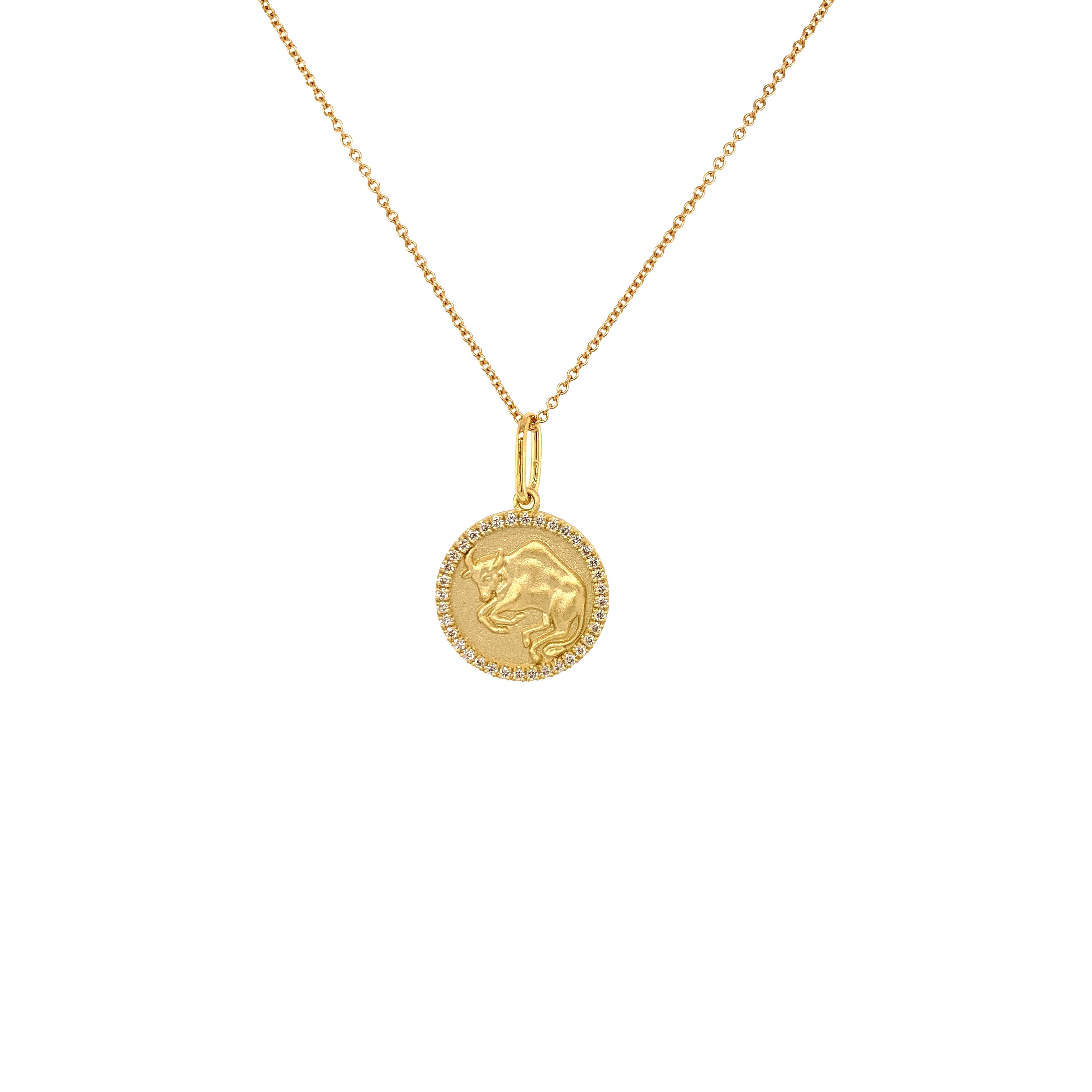Taurus Zodiac Necklace - April 21 to May 21 Birthstone Pendant - Perfect Gift for Taurus Women & Men - Birthday, Anniversary & Astrology Jewelry