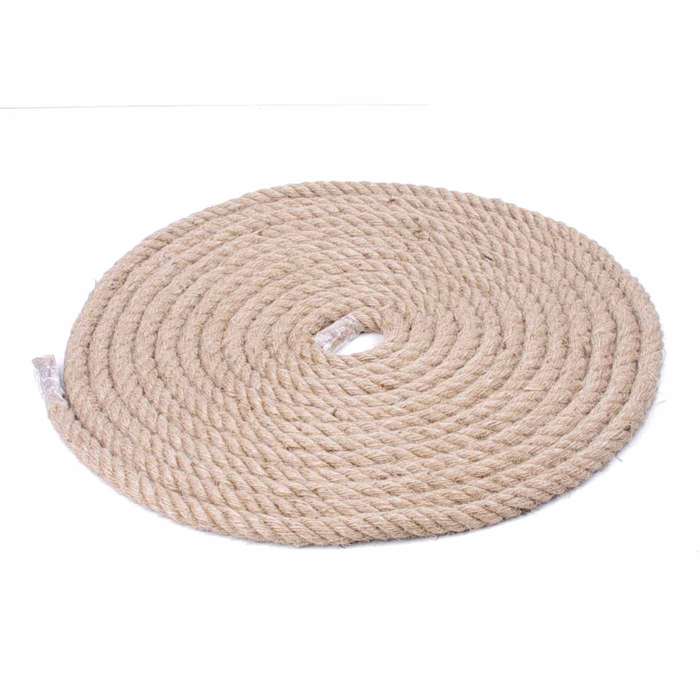 10m Sisal Rope 20mm - Natural Twine Cord, Thick Jute Hemp Manila Rope for DIY Crafts, Home Decor, Macrame, Gardening & Outdoor Projects