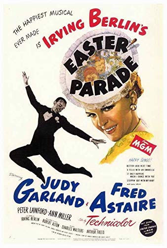 Fred Astaire & Judy Garland Easter Parade Movie Poster Print 36x24 - Vintage Wall Decor for Home Theater, Classic Film Memorabilia, Easter Gift Idea