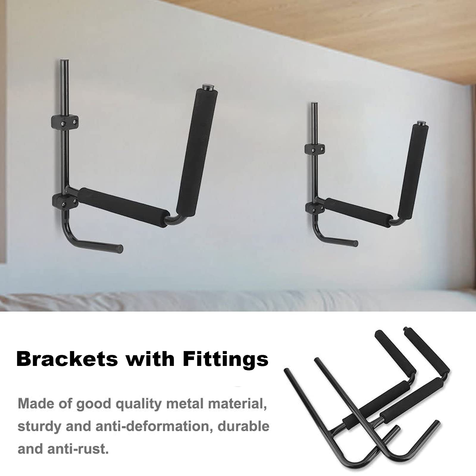 Heavy Duty Wall Mount Kayak Storage Rack - SUP Paddle Board & Hose Organizer - Perfect for Garage, Basement, and Outdoor Gear Organization