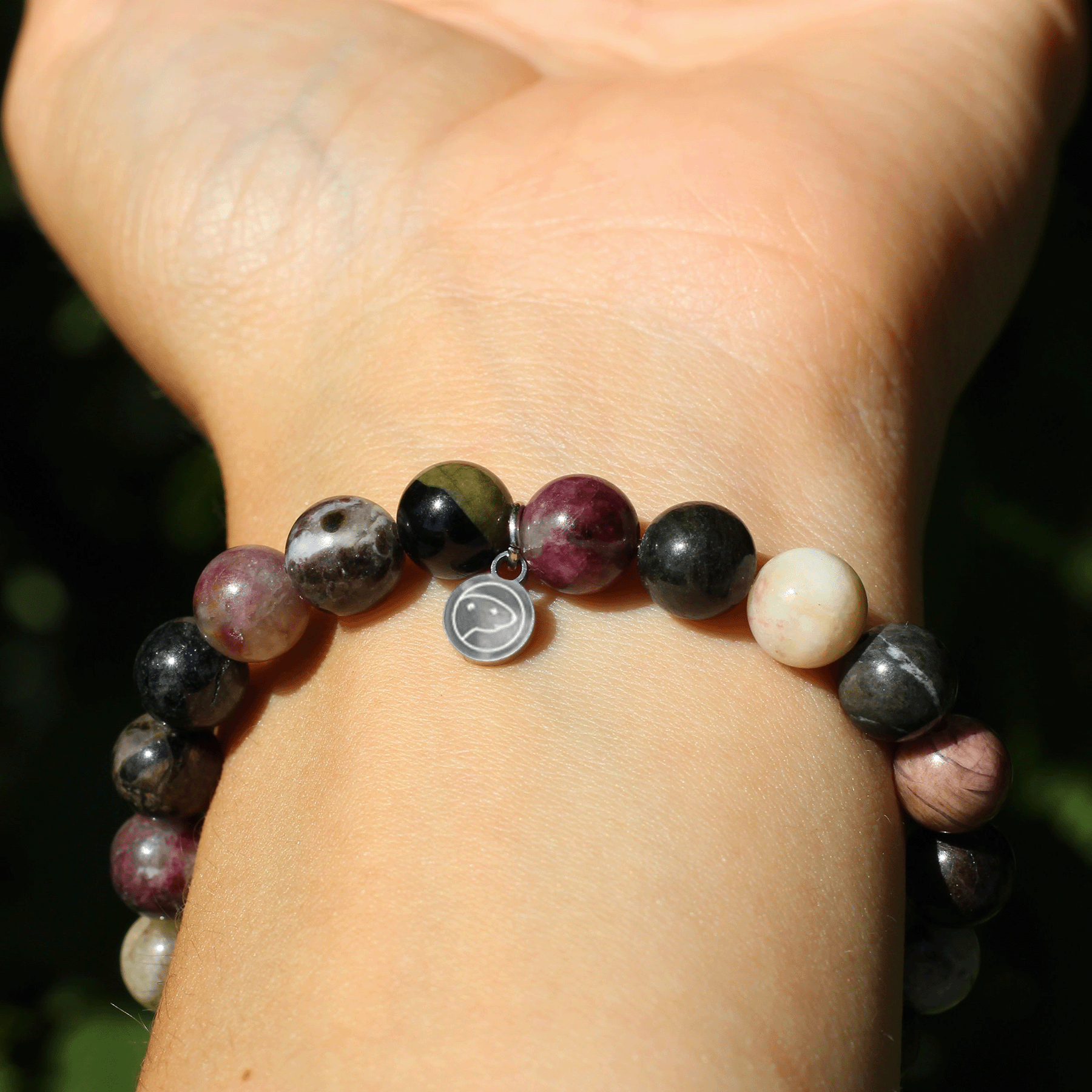 Rainbow Tourmaline Bracelet for Women - Natural Gemstone Beaded Jewelry for Healing & Positive Energy | Perfect for Yoga, Meditation & Spiritual Gifts
