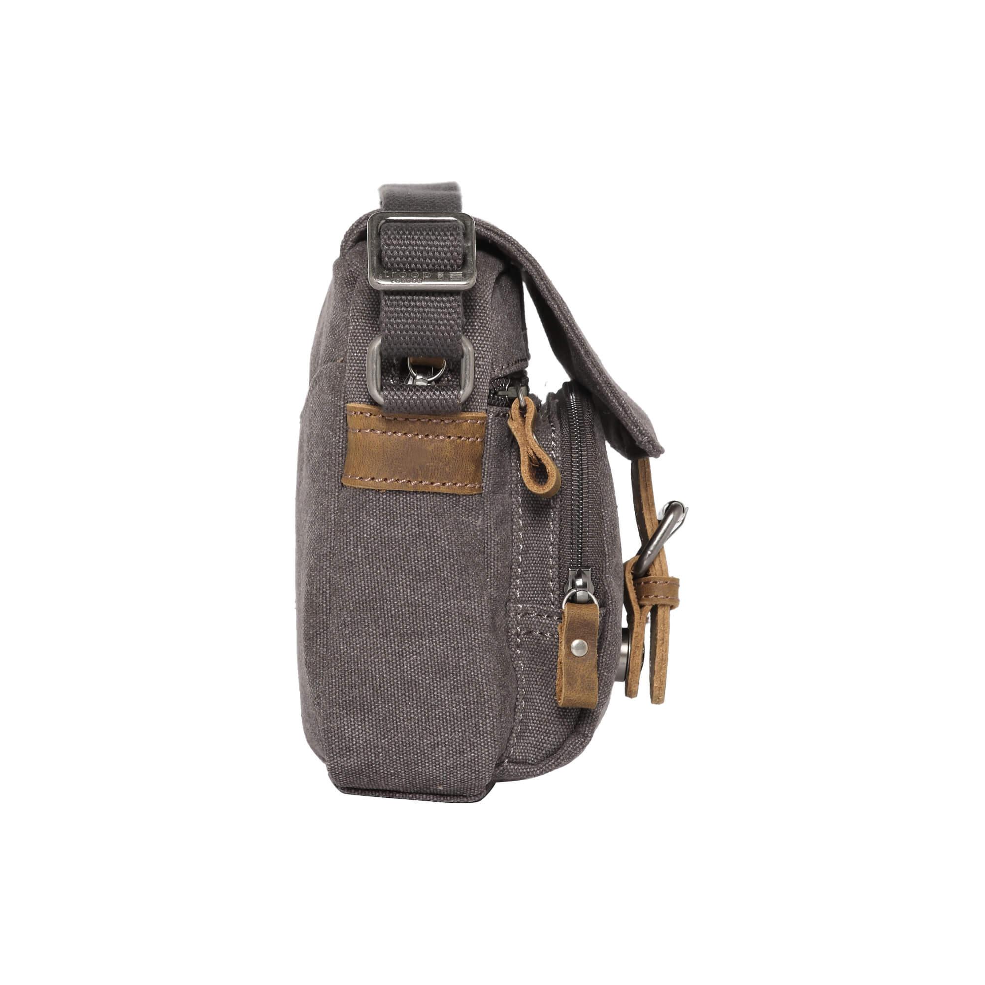 TRP0213 Troop London Classic Canvas Crossbody Bag for Men & Women - Stylish & Durable Everyday Shoulder Bag for Work, Travel & Casual Outings