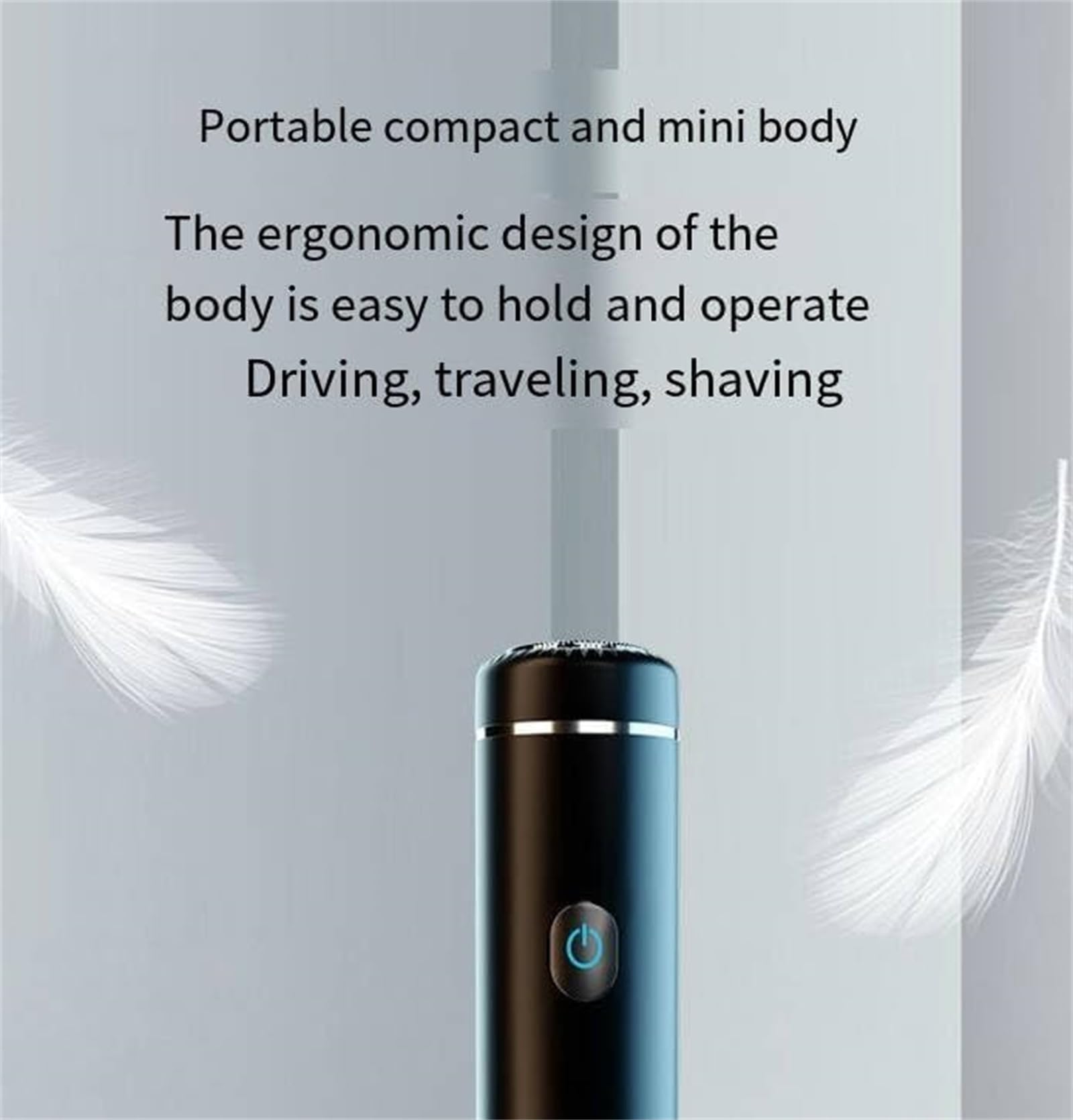**Aweshave 2.0 Premium Body Trimmer for Men - Waterproof Electric Razor with Replaceable Ceramic Blades - Smooth Shaving for Balls, Chest & Body - Perfect for Travel, Gym & Daily Grooming (Black)**