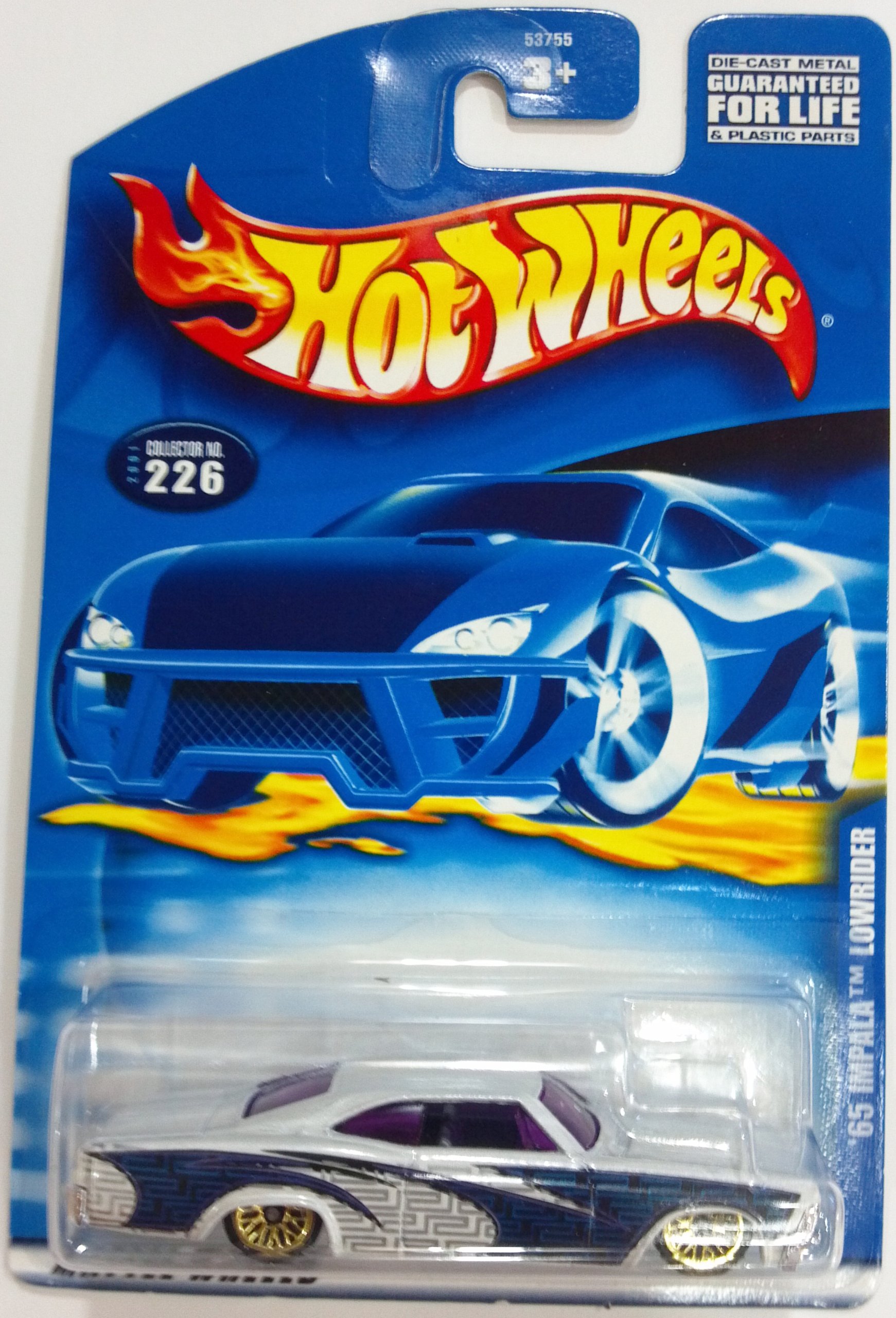 Hot Wheels '65 Impala Lowrider Diecast Car #226 - 2001 Limited Edition Collectible Toy - Perfect for Display, Gifts & Car Enthusiasts