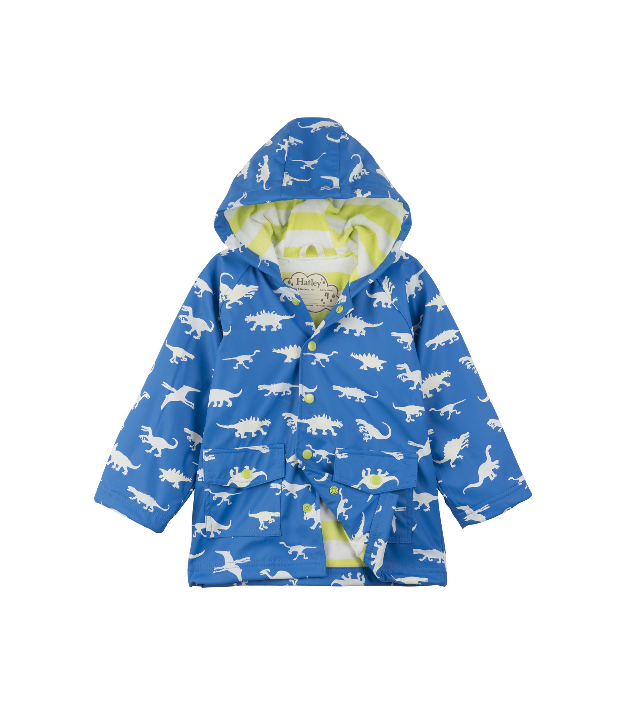 Hatley Boys' Printed Raincoat for Kids - Lightweight Waterproof Jacket for Outdoor Play & Rainy Day Adventures