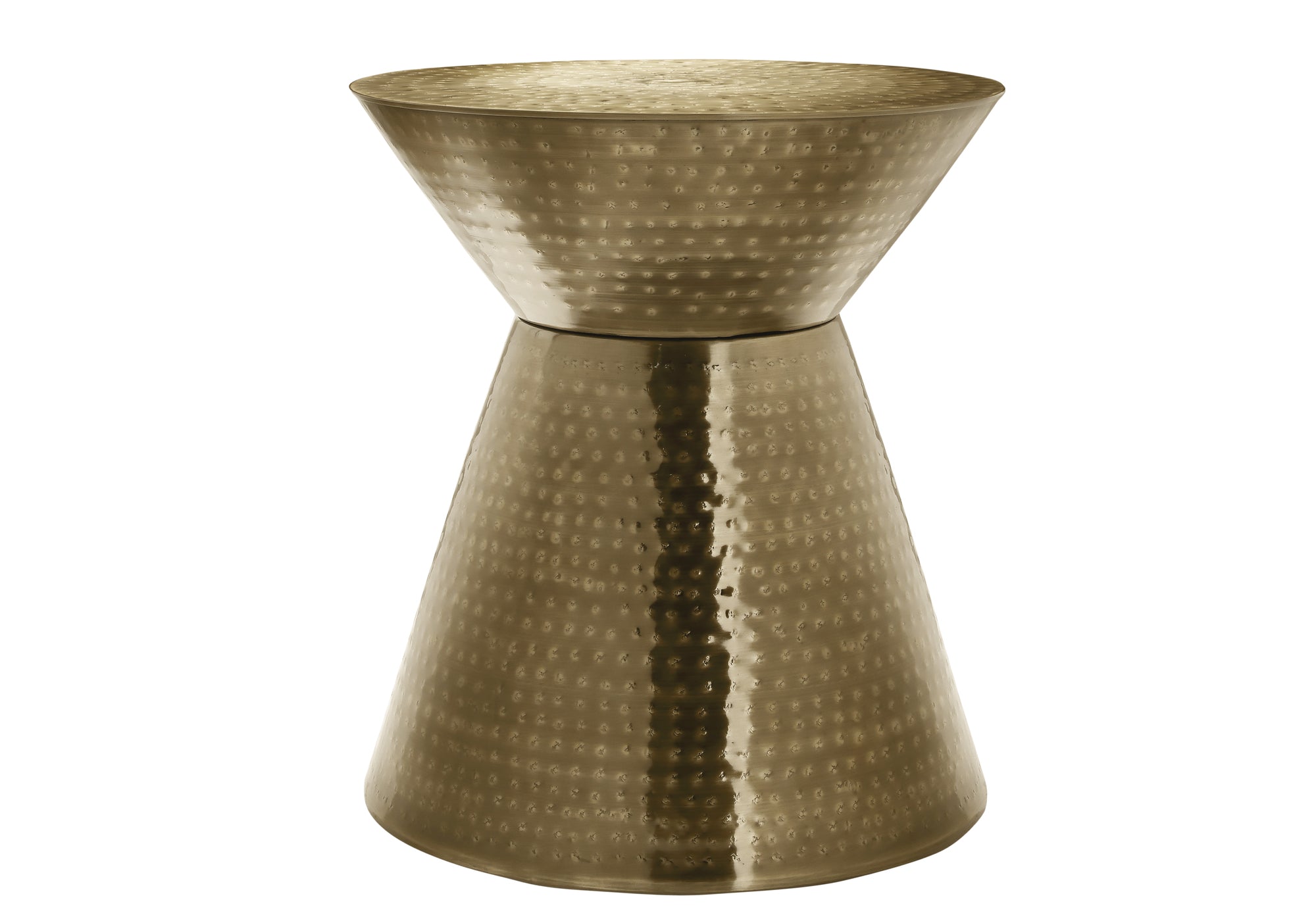 Modern Gold Metal Accent Table - Stylish End Table for Living Room, Bedroom or Office - Perfect for Home Decor, Coffee Table Display & Small Space Furniture