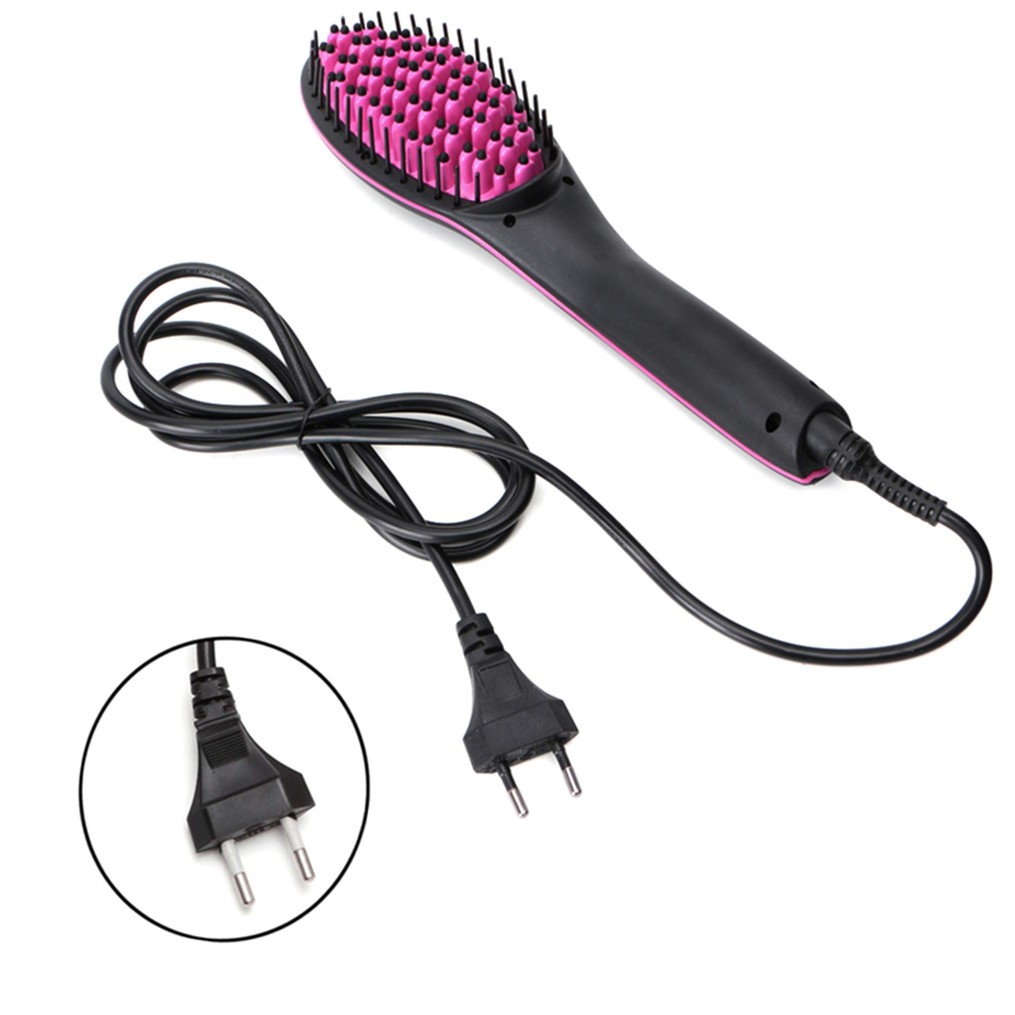 Frackkon Electric Hair Straightener Comb - Ceramic Fast Heating Digital Flat Iron with LCD Display & Adjustable Temperature for Smooth Styling - Perfect for Home, Travel, and Salon Use