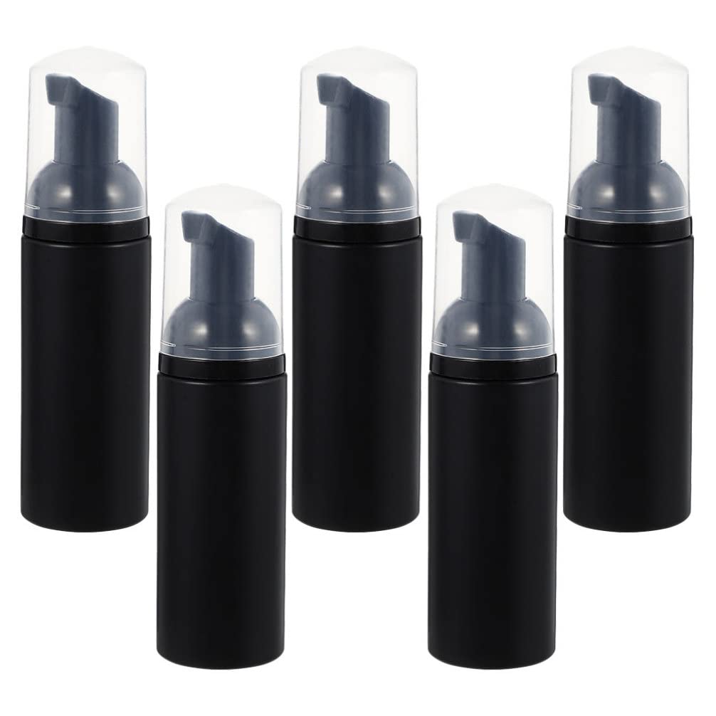 Kichvoe 5-Pack Travel Foaming Bottles - Empty Bubble Mousse Bottles for Hand Soap, Shampoo & Lotion | Portable Refillable Foam Dispenser for Home, Gym & Travel Essentials
