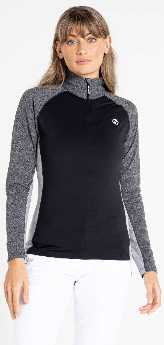 Dare2B Women's Involved II Stretch Zip Turtleneck Sweater - Comfortable Winter Warm Pullover for Casual Wear, Office & Outdoor Activities (2022-2023 Collection)