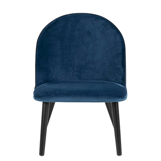 JORIAN Modern Lounge Chair - Soft Blue Velvet Upholstery for Living Room, Bedroom & Office - Comfortable Accent Chair with Sturdy Metal Legs - Perfect for Relaxing, Reading & Decorating