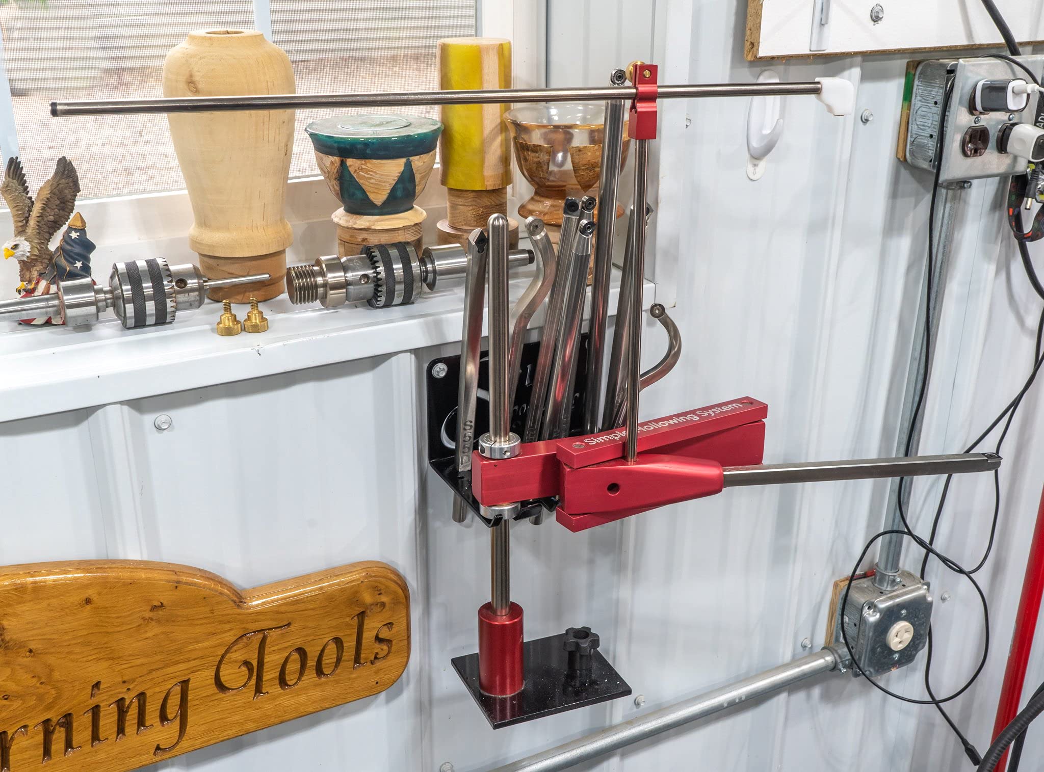 Premium USA-Made Tool Rack for Simple Hollowing System & Wood Turning Tools - Perfect for Workshop Organization & Woodturning Storage Solutions