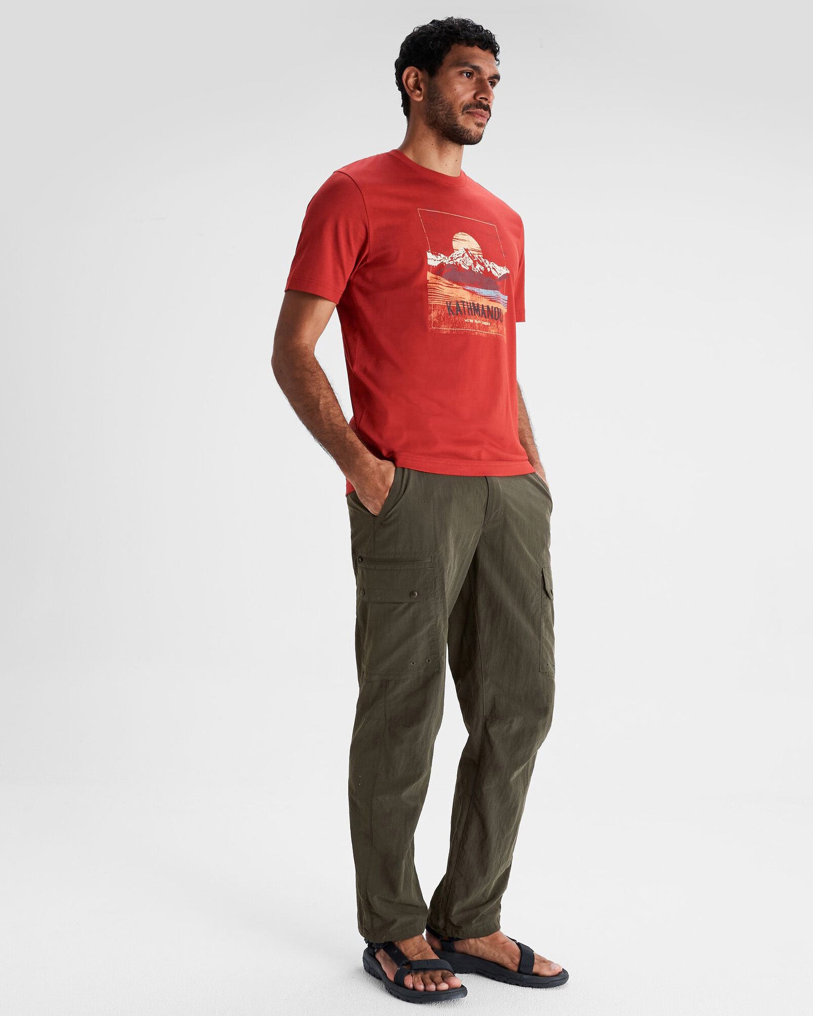 Men's EVRY Day Cargo Pants - Dark Moss Green Tactical Work Pants for Outdoor Hiking, Camping & Everyday Wear