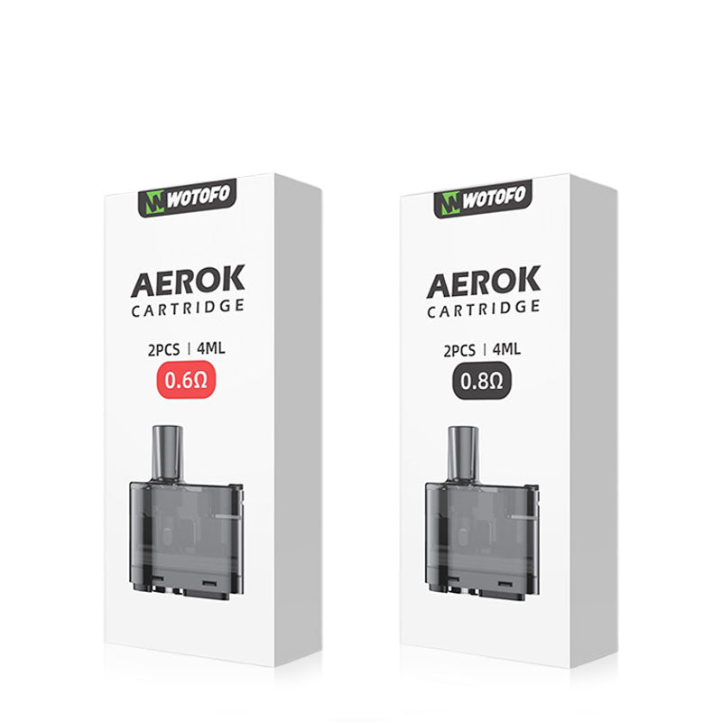 Wotofo Aerok Replacement Pods (2 Pack) - Compatible with Aerok RDA - Perfect for Vaping Enthusiasts - Ideal for Home, Travel, and On-the-Go Use