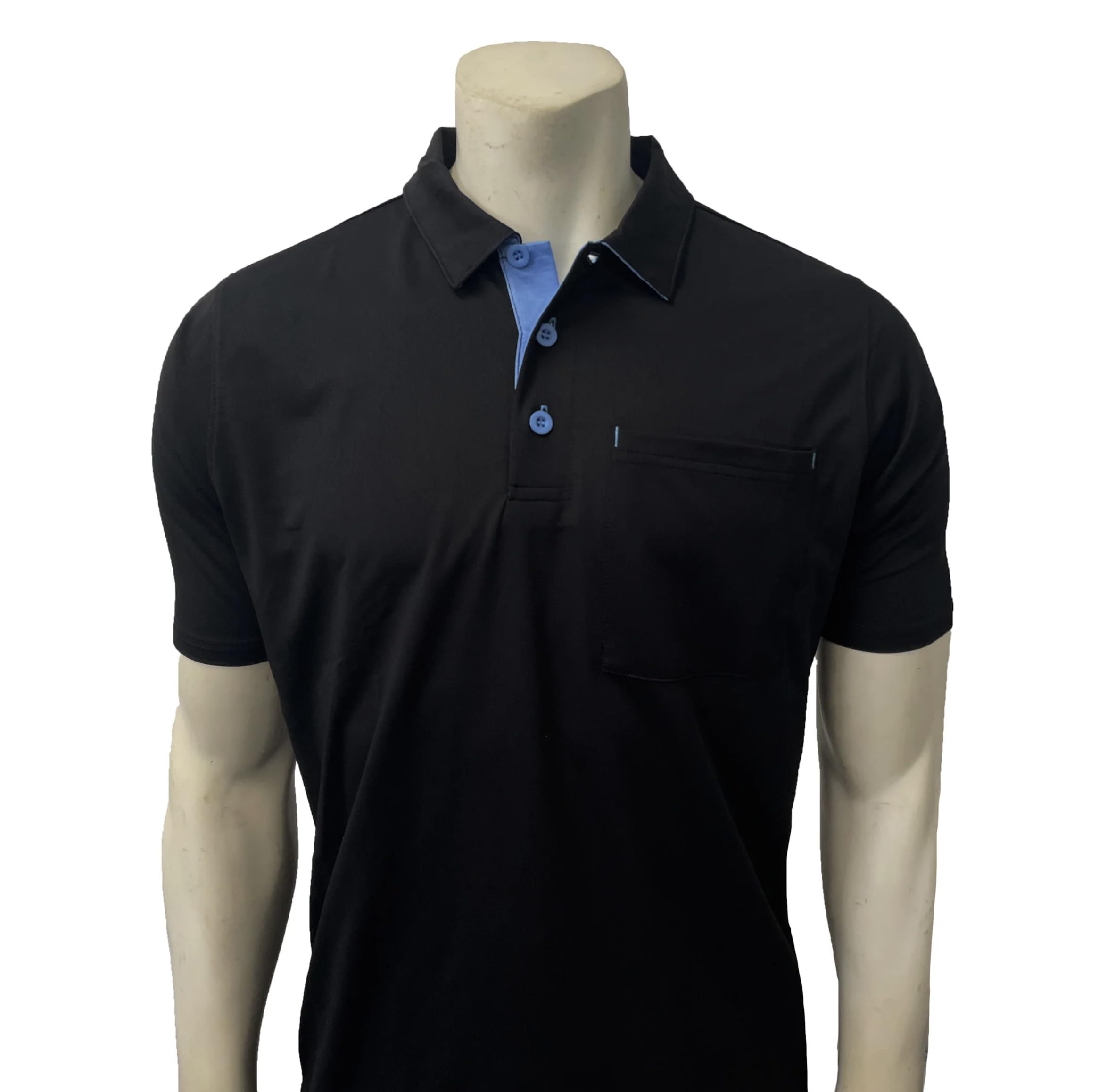 BBS-349 Major League Style Short Sleeve Umpire Shirt with Side Panels - Fits Chest Protector - Professional Baseball & Softball Umpire Uniform for Games & Tournaments