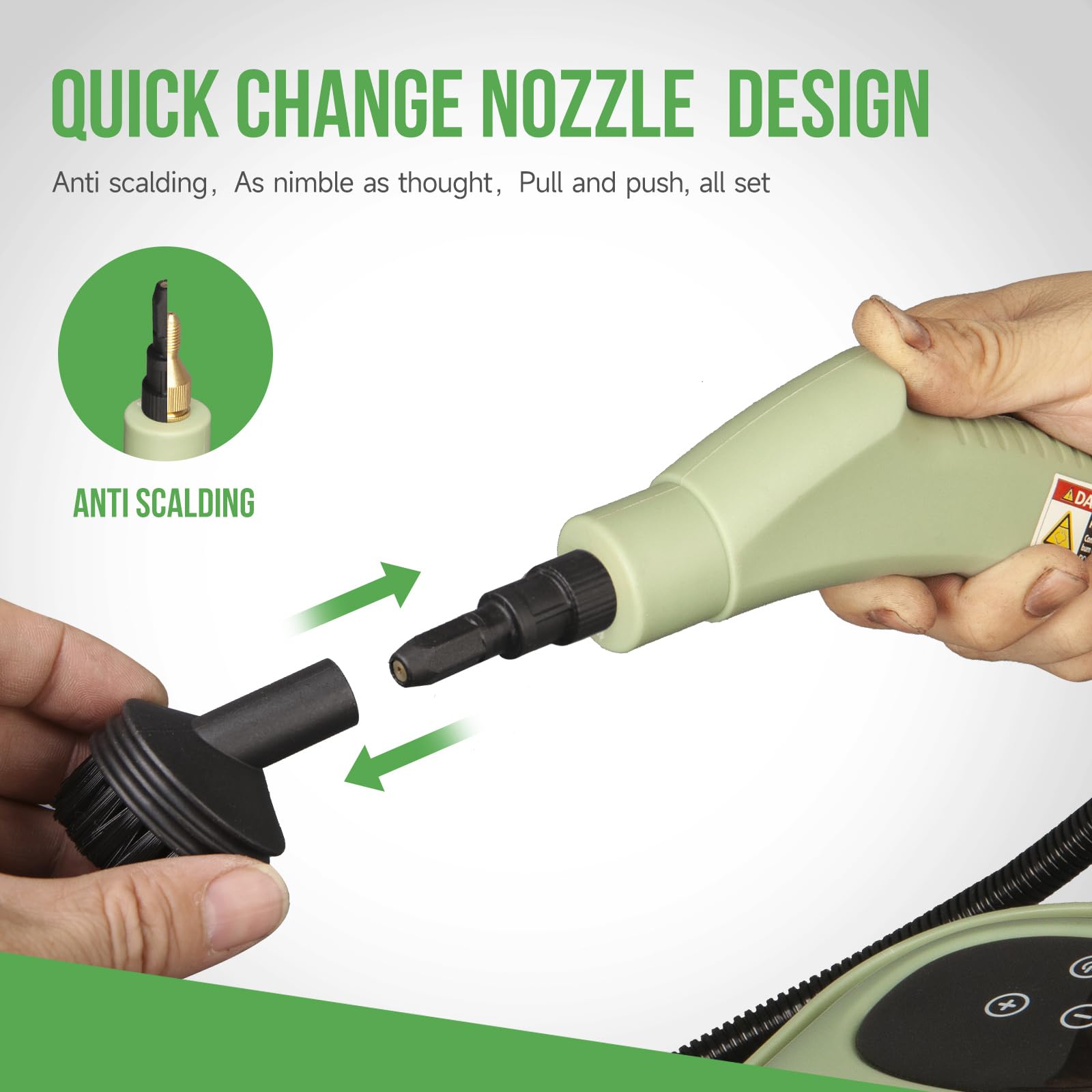 Portable Handheld Steam Cleaner for Upholstery, Carpet, Couch & Mattress - Multipurpose Steamer Machine for Home, Car Detailing & Kitchen Floors Cleaning (Model HD-1701) | Perfect for Deep Cleaning Stains, Sanitizing Surfaces & Refreshing Fabrics