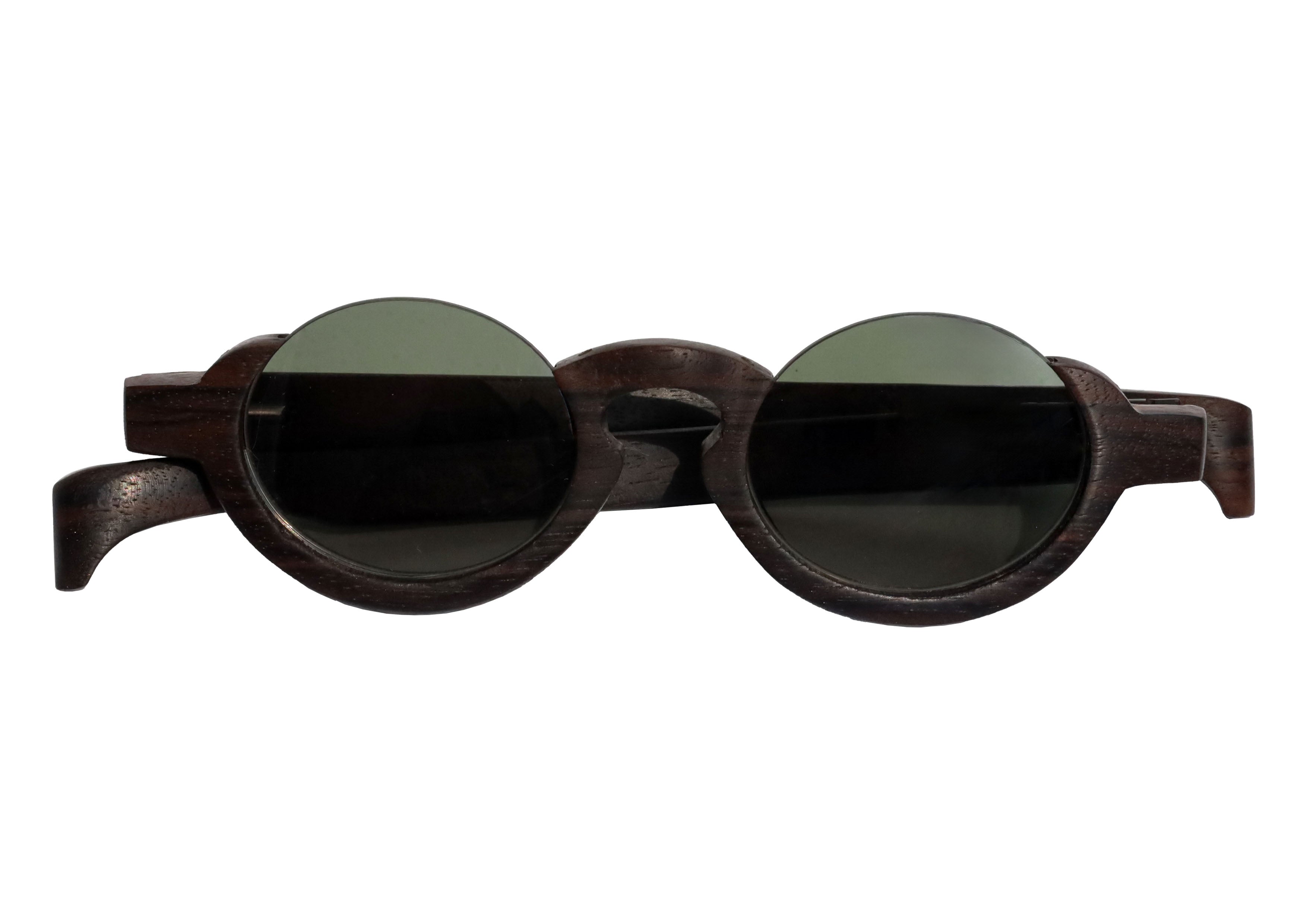 BRASS/EBONY WILLOW SUNGLASSES - Polarized UV Protection Fashion Sunglasses for Women & Men - Perfect for Beach, Driving & Outdoor Activities