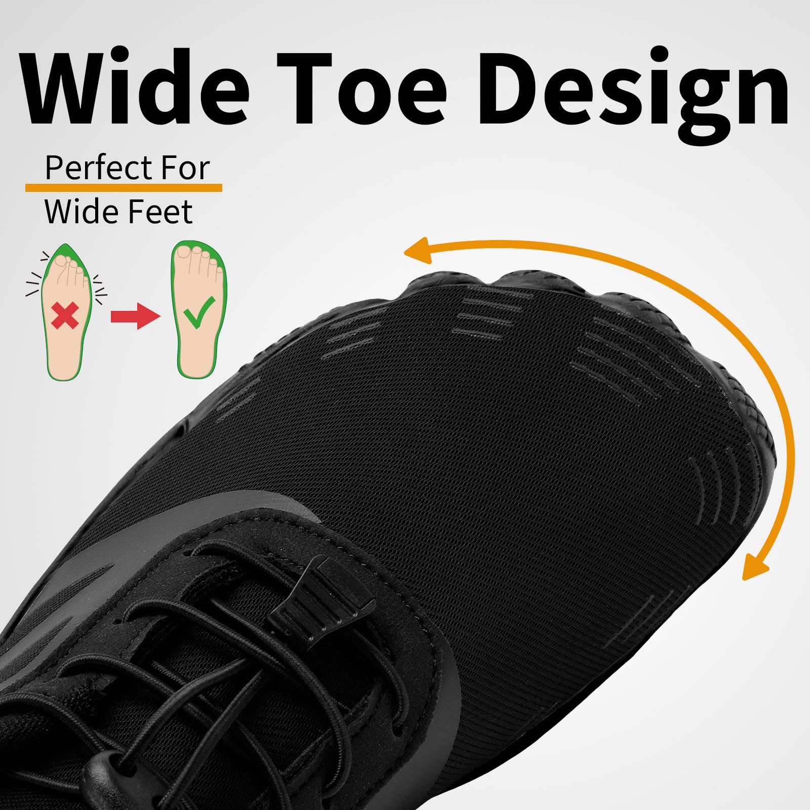 Grand Attack Barefoot Shoes for Women - Wide Toe Box Zero Drop Minimalist Footwear for Wrestling, Weightlifting, Gym & Fitness - Breathable Lightweight Design for Natural Movement & Cross Training