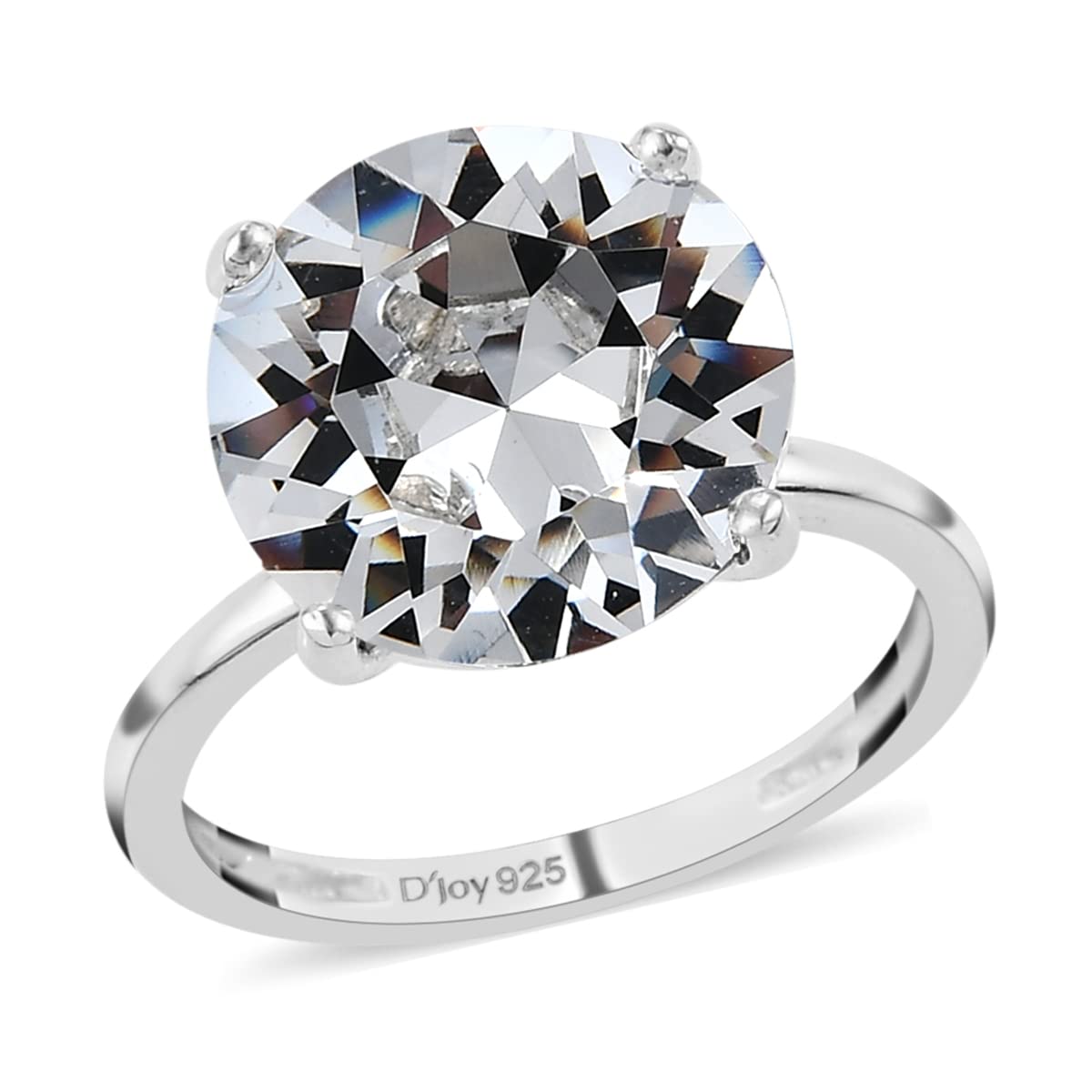 925 Sterling Silver Solitaire Ring for Women - Elegant White Cubic Zirconia Engagement & Wedding Band - Perfect Graduation, Anniversary & Birthday Gift for Her - Ideal for Everyday Wear & Special Occasions
