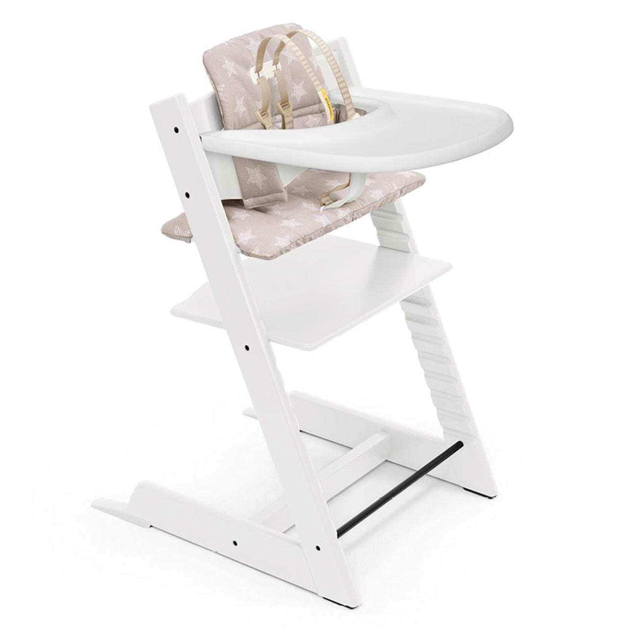 Stokke Tripp Trapp Complete High Chair with Baby Tray - Adjustable Wooden Highchair for Toddlers & Kids - Perfect for Dining, Feeding & Learning at Home