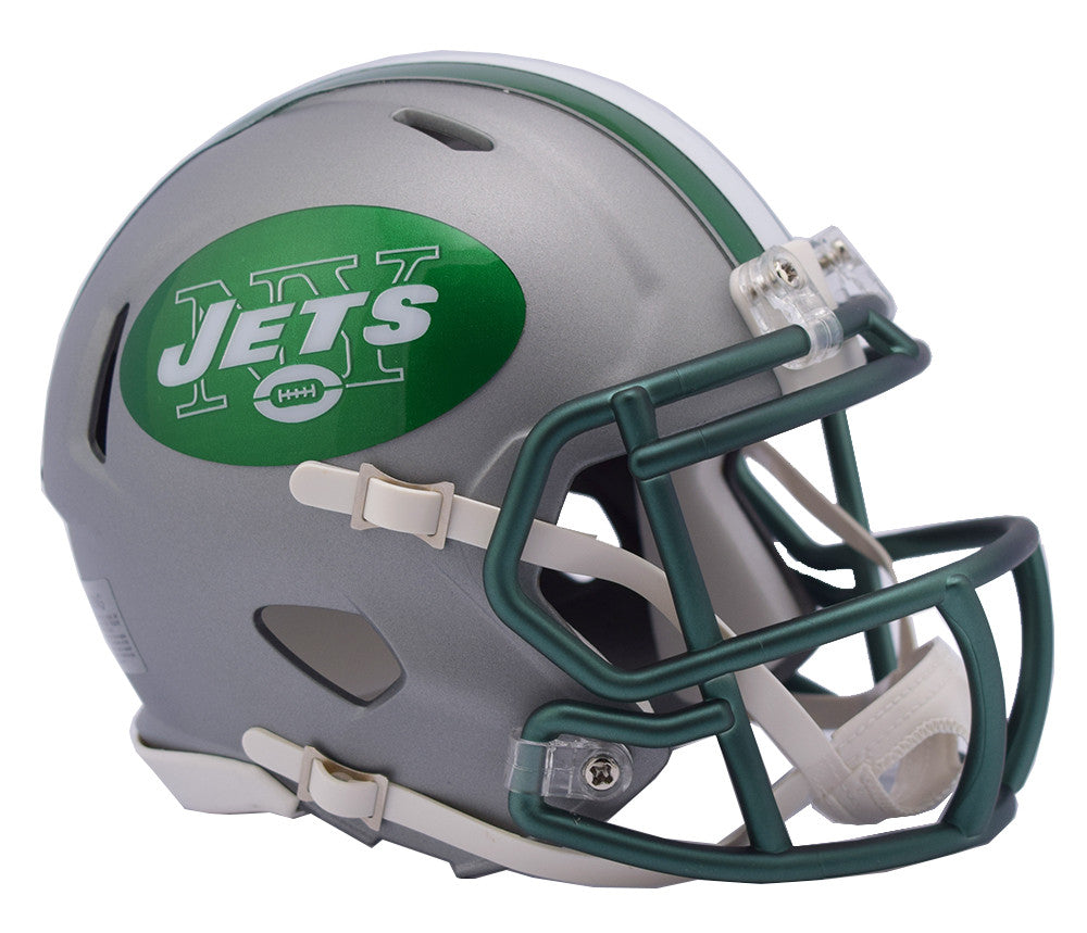 New York Jets Blaze Speed Mini Helmet - Officially Licensed NFL Collectible - Perfect for Display, Gifts, and Football Fan Decor
